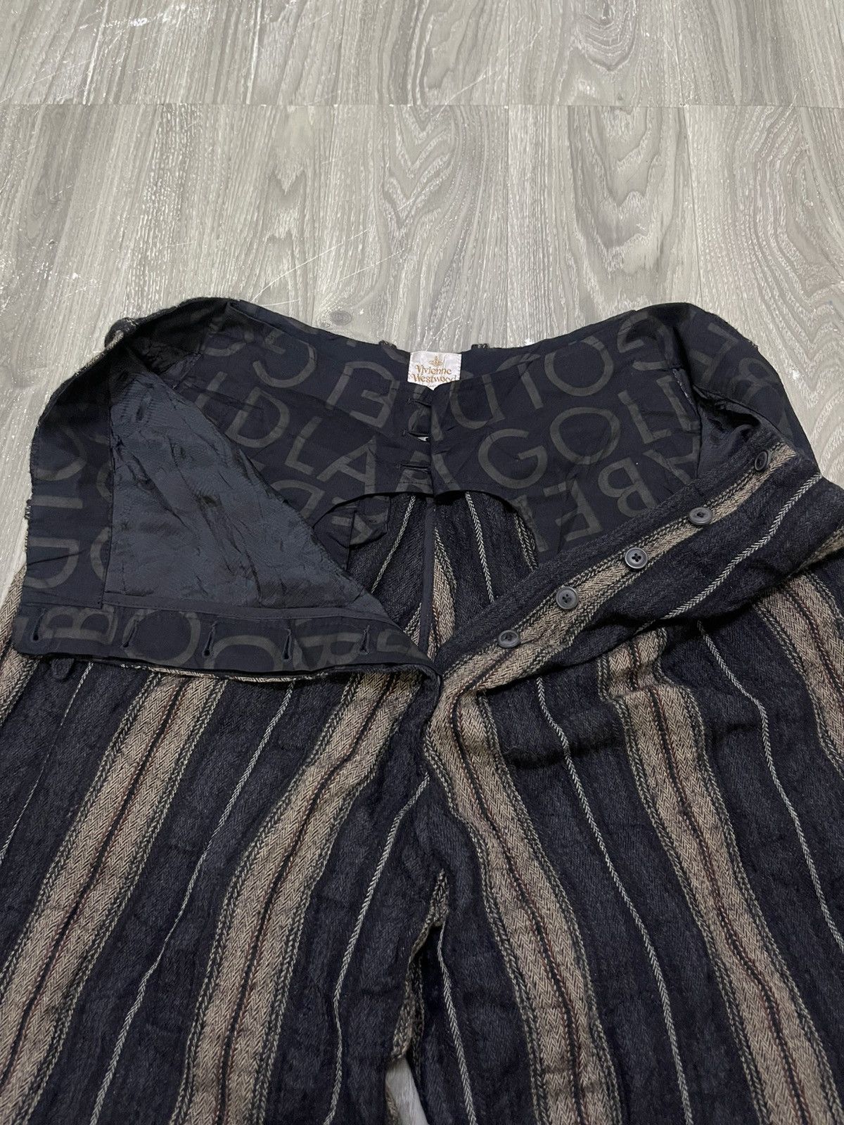 Vivienne Westwood Vintage Vivienne Westwood Striped Wool Blend Trousers Size US 40 / EU 56 - 11 Thumbnail