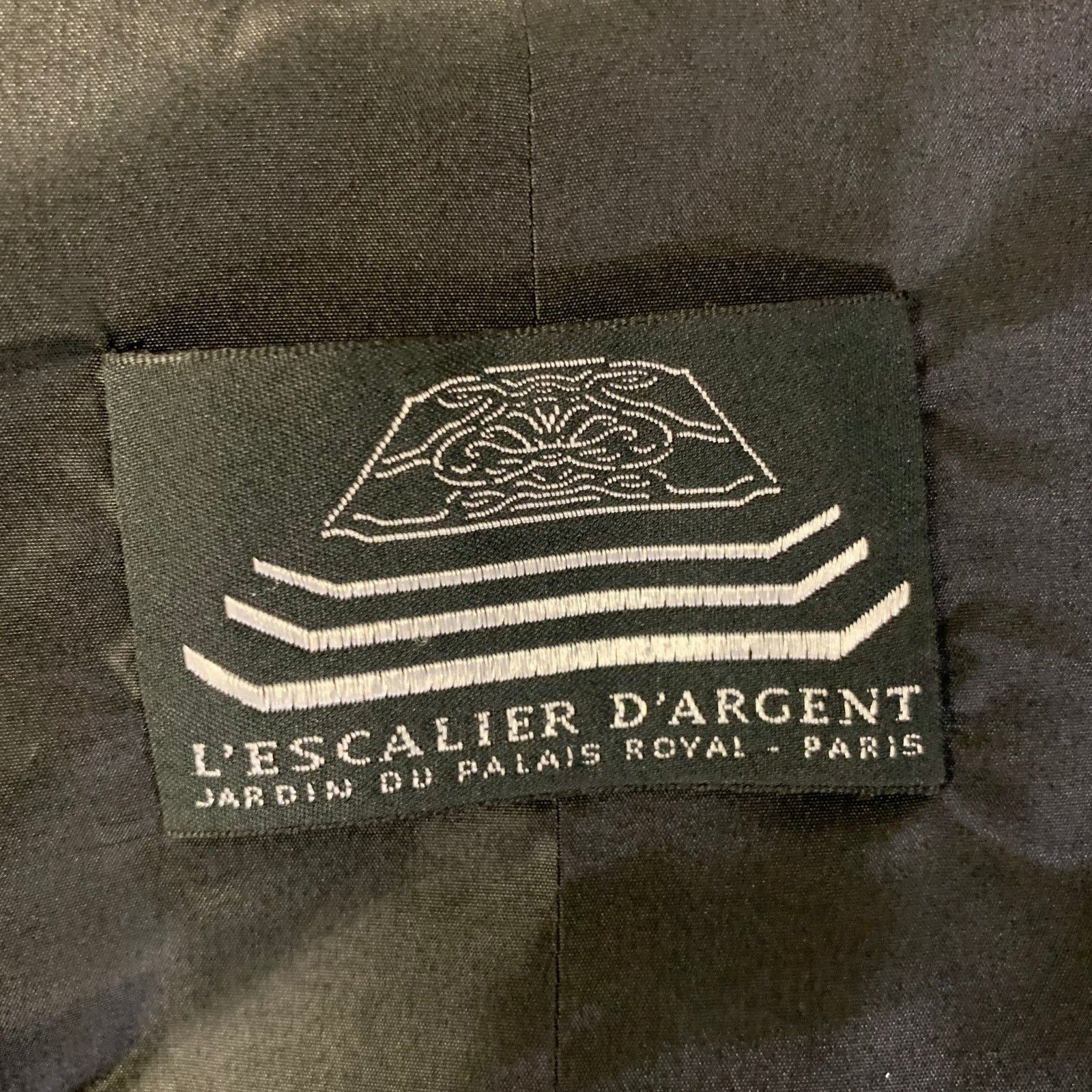 Other L'ESCALIER D'ARGENT Size 46 Gold Black Damask Jacquard Vest Size 46R - 7 Thumbnail