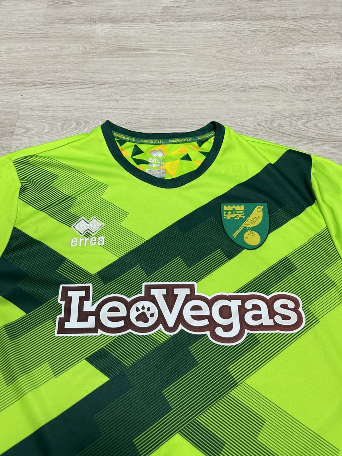 Errea Errea Norwich City FC Shirt 2018/2019 Championship England Size US XL / EU 56 / 4 - 2 Thumbnail