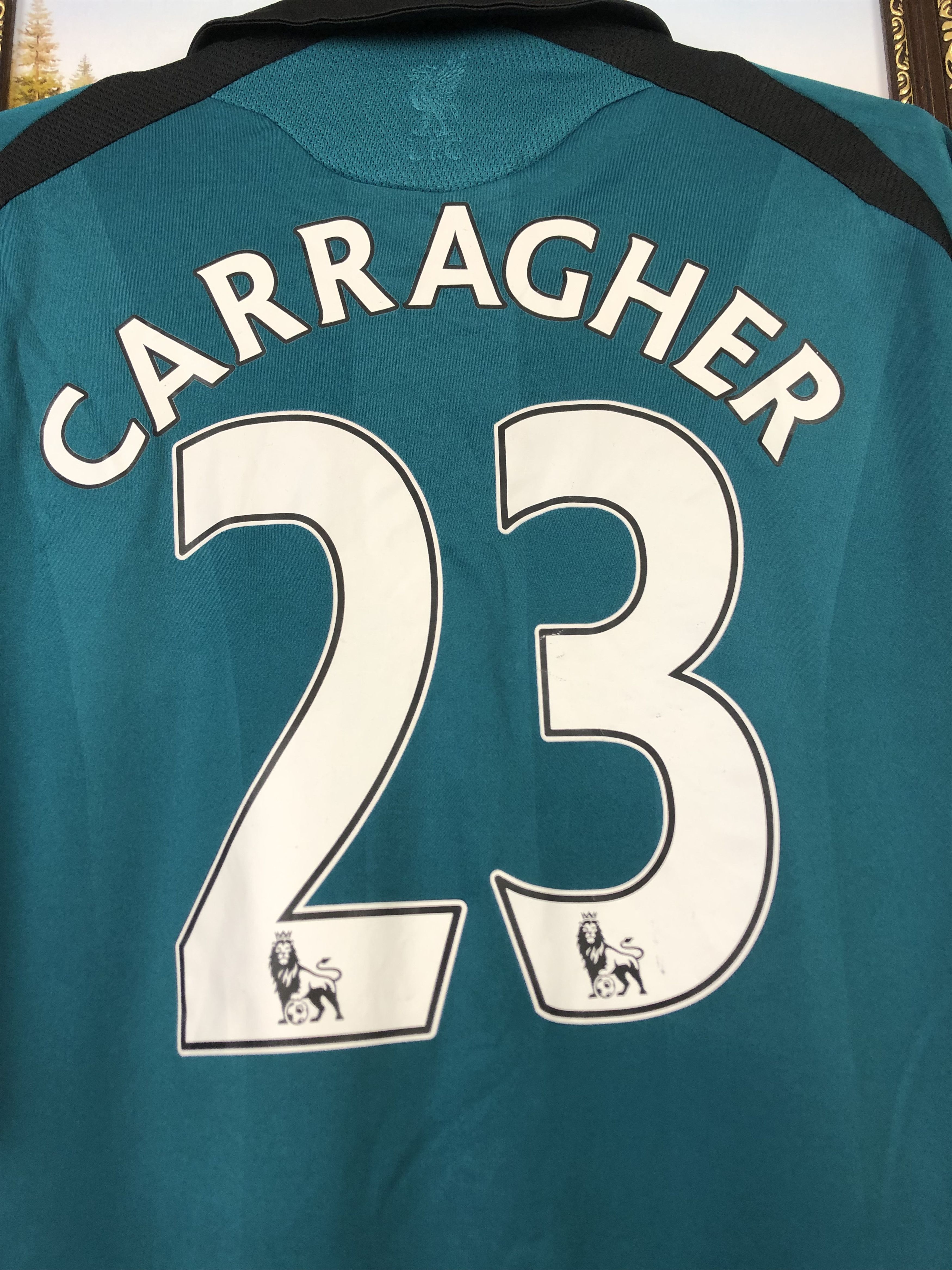 Adidas Liverpool football shirt 2008 Jersey #23 Carragher Soccer Size US L / EU 52-54 / 3 - 16 Thumbnail