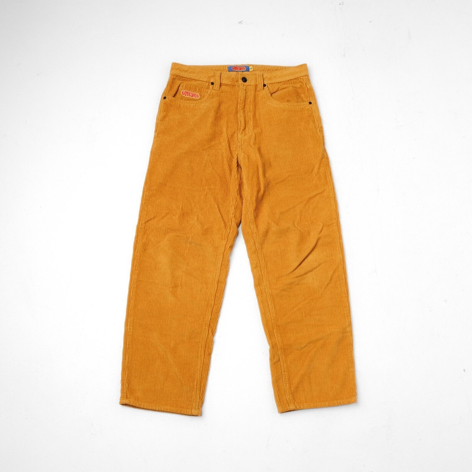 Empyre Empyre Loose Fit Golden Yellow Corduroy Skate Pants Retro Ca Size US 30 / EU 46 - 1 Thumbnail