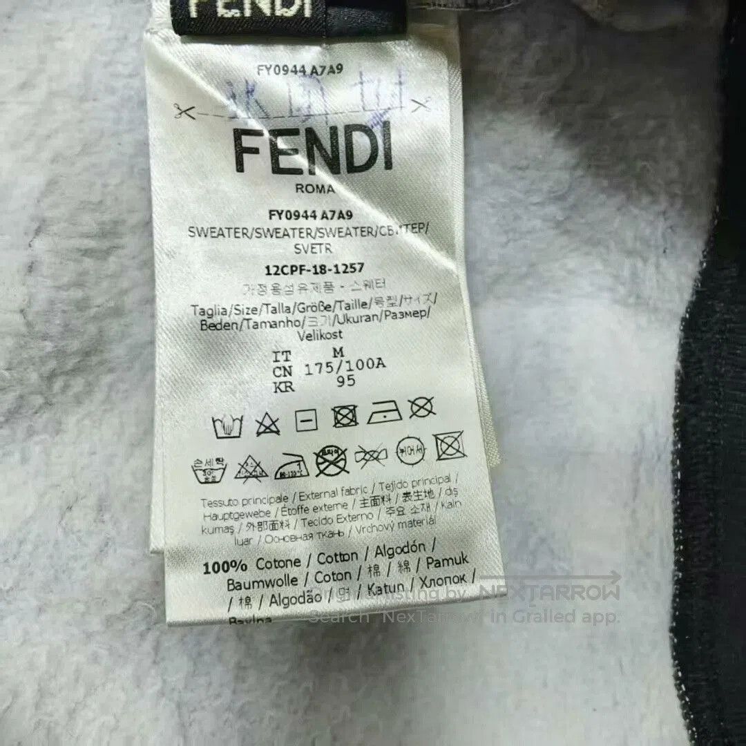 Fendi Fendi Brown Graphic Long Sleeve Sweatshirt. Size US M / EU 48-50 / 2 - 4 Thumbnail