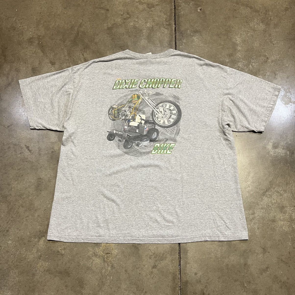 Vintage Vintage Dixie Chopper Biker Motorcycle Graphic Tee Y2K Size US XXL / EU 58 / 5 - 1 Thumbnail