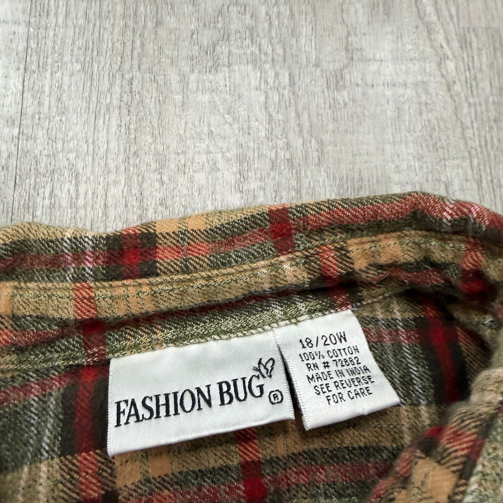 Vintage Vintage Fashion Bug Flannel Shirt Womens 18/20W Full Zip Size XXL / US 16-18 / IT 52-54 - 5 Thumbnail