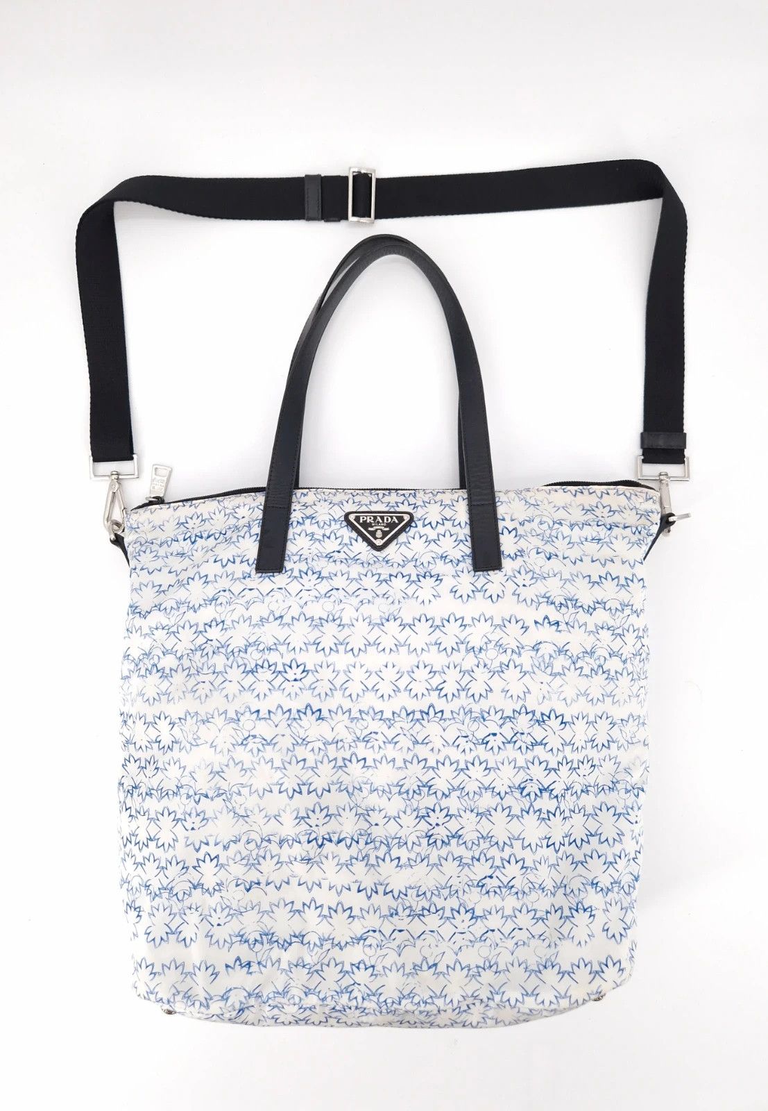 Prada Prada Tessuto Tote Bag with Triangle Logo Size ONE SIZE - 1 Thumbnail
