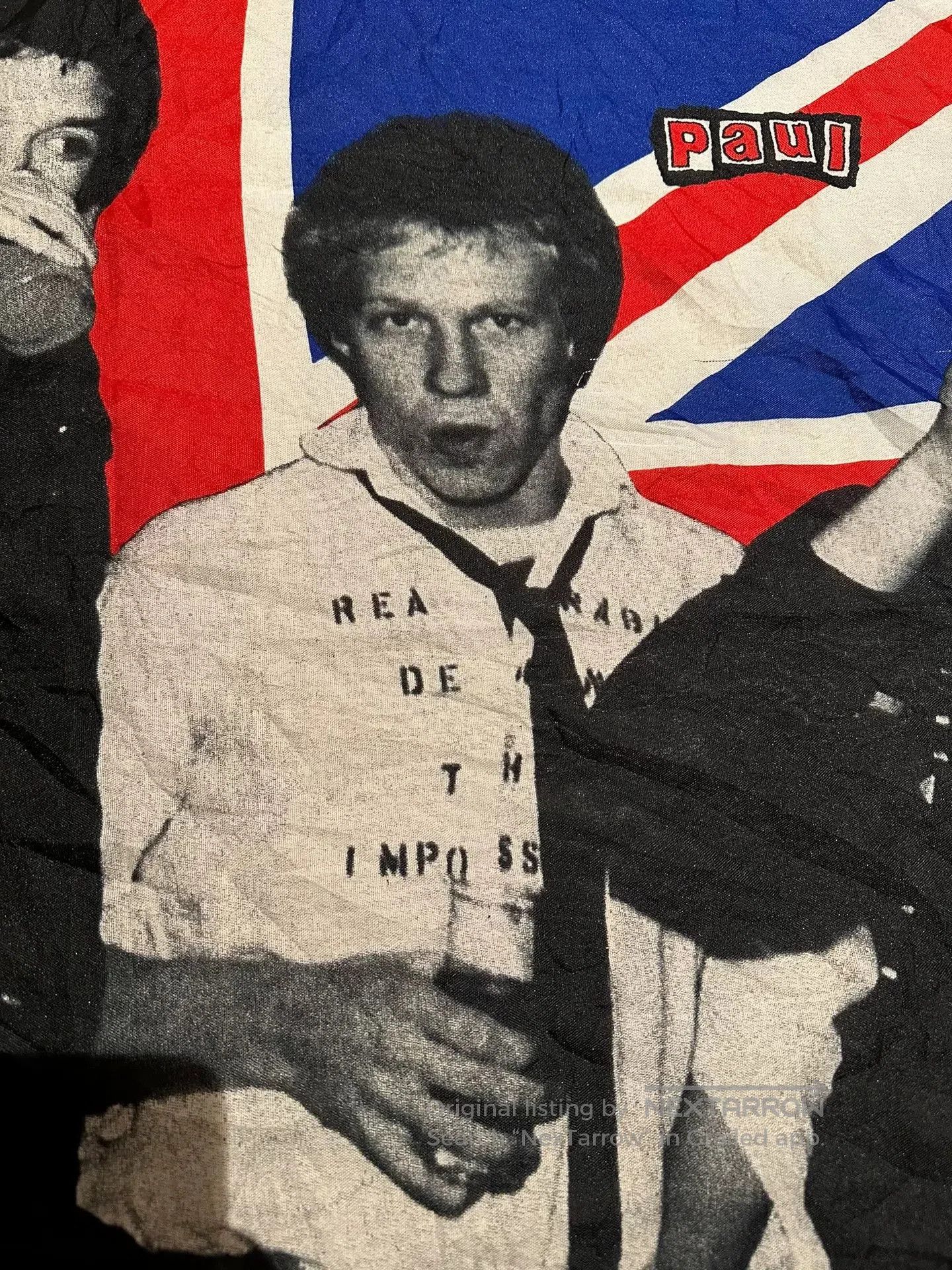 Malcolm McLaren Vintage Sex Pistols Punk Scarf. Size ONE SIZE - 4 Thumbnail
