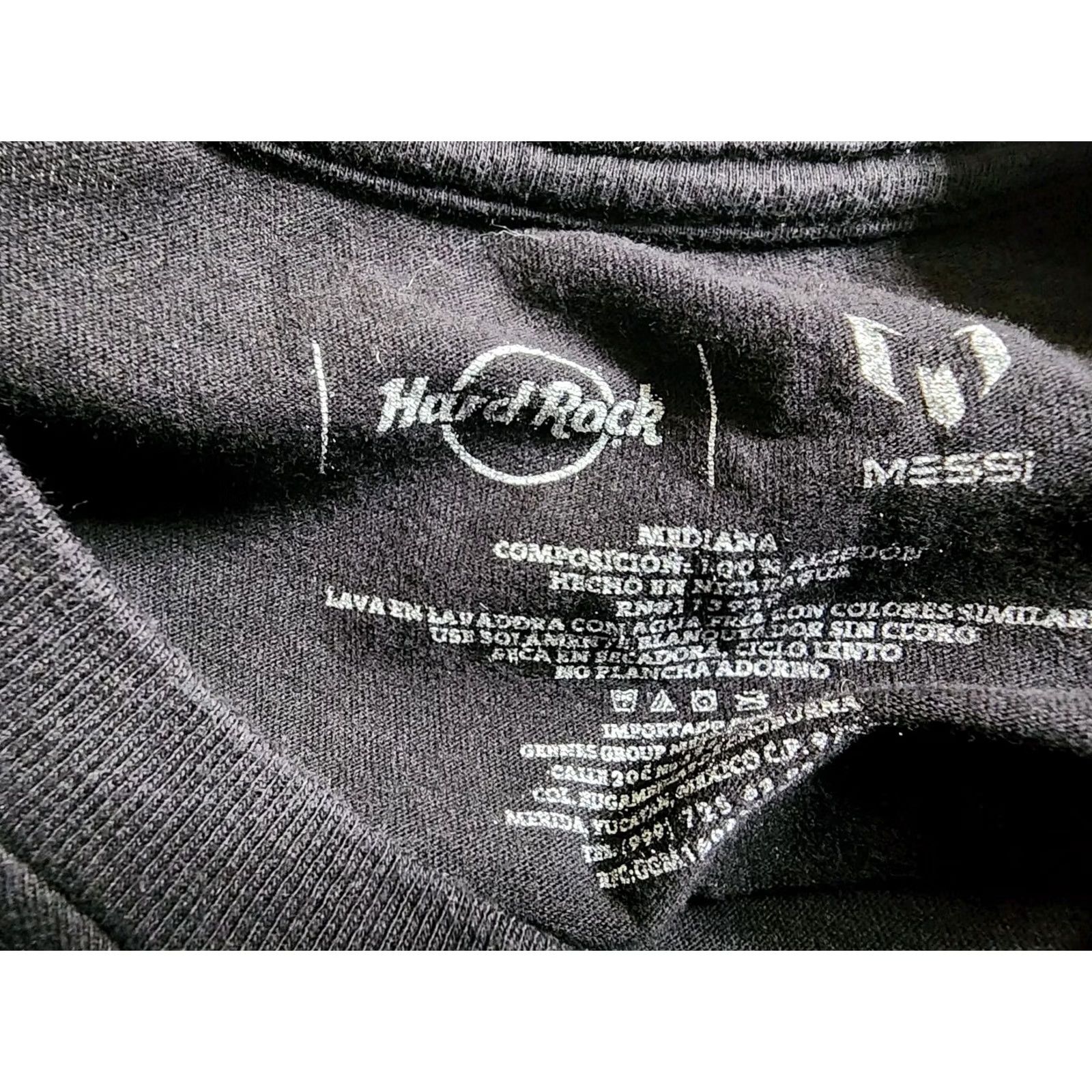 Hard Rock Cafe Hard Rock Cafe T Shirt Black Size M Messi Double Sided Crew Neck Short Sleeve Men 50th Anniversary Sports Soccer Vintage No Size US M / EU 48-50 / 2 - 6 Thumbnail