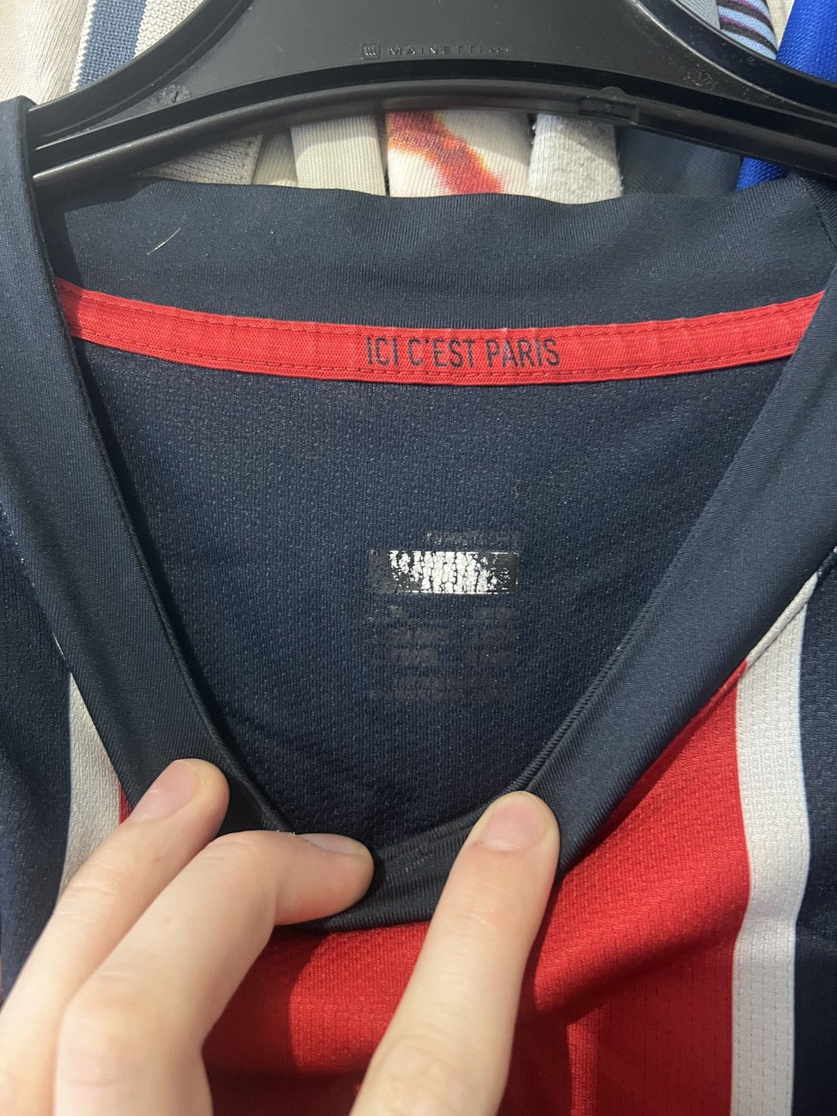 Nike × Vintage 2007/2008 VINTAGE NIKE PSG PARIS SAINT GERMAN HOME FOOTBALL Size US XL / EU 56 / 4 - 8 Thumbnail