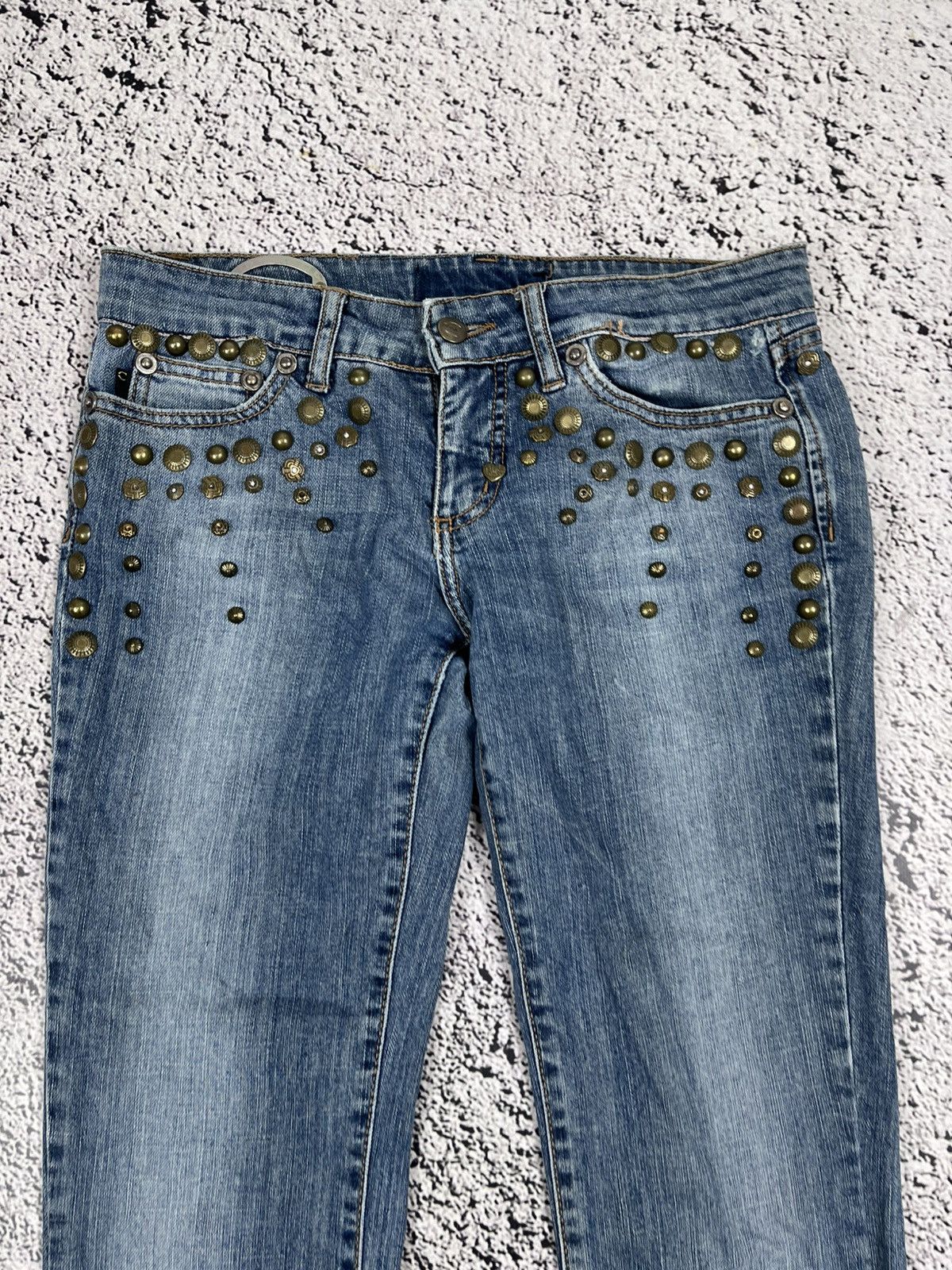 Vintage Archive Just Cavalli Studded Low Rise Jeans