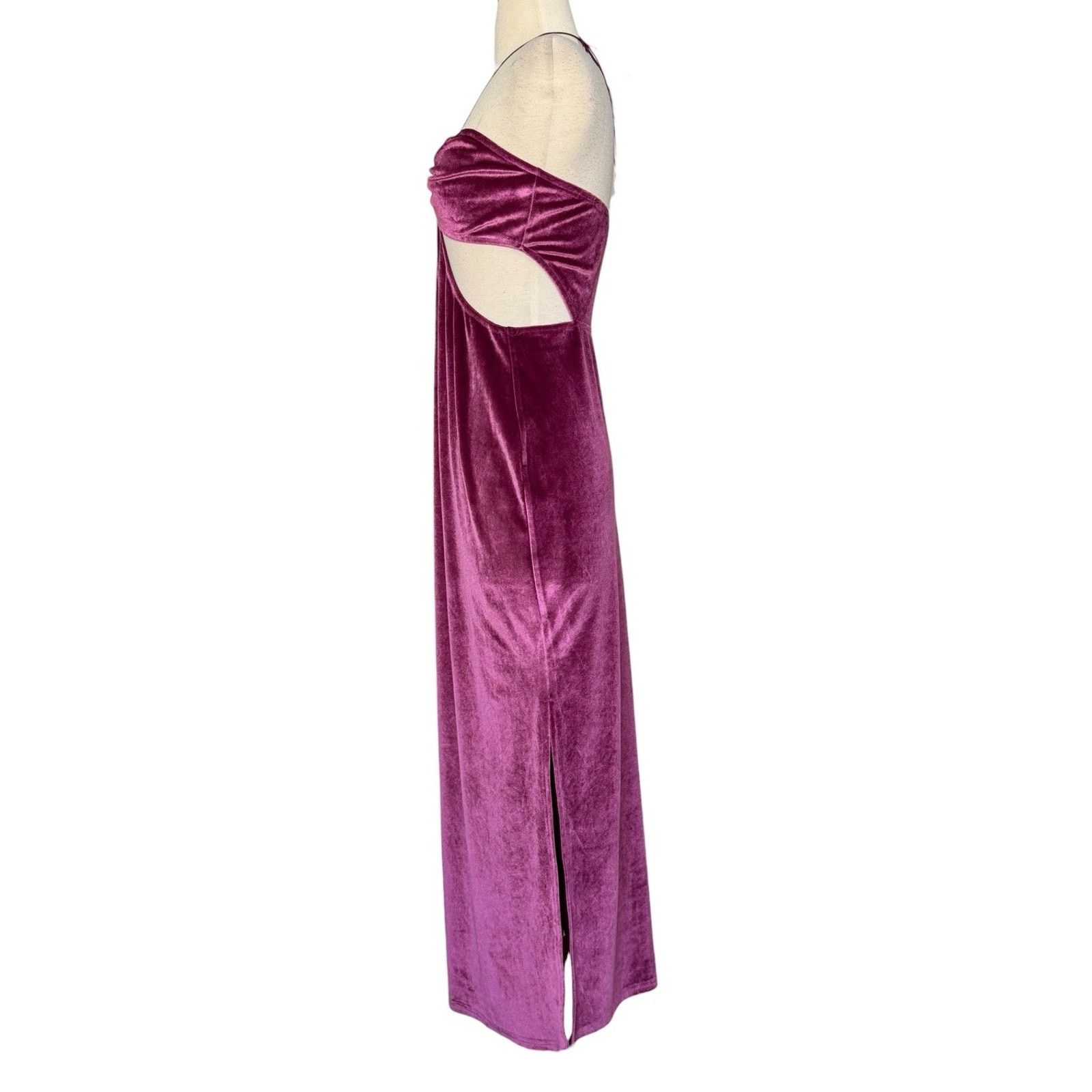 Other ET CLET Sunset Lovers Night Moves Cut Out Midi Dress Velvet Size L / US 10 / IT 46 - 10 Thumbnail