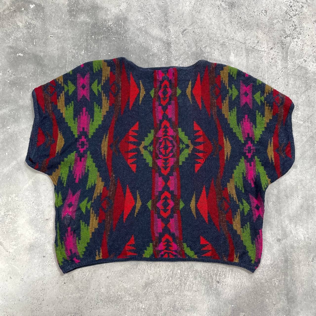 Denim & Supply Ralph Lauren Denim & Supply Ralph Lauren Aztec Pattern SS Sweater Women’s Size XS / US 0-2 / IT 36-38 - 16 Thumbnail