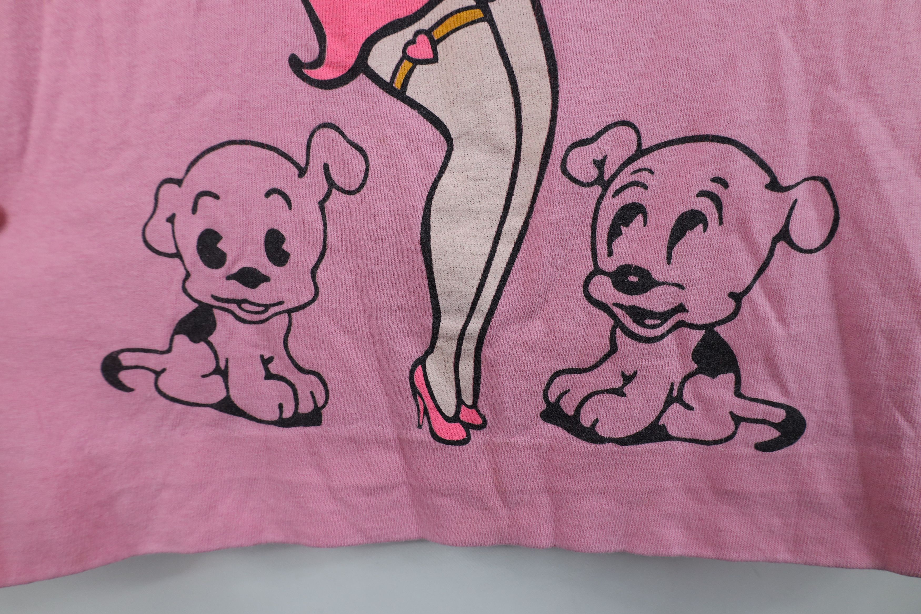 Vintage Vintage 90s Betty Boop Dogs Cropped Short Sleeve T-Shirt Size M / US 6-8 / IT 42-44 - 5 Thumbnail