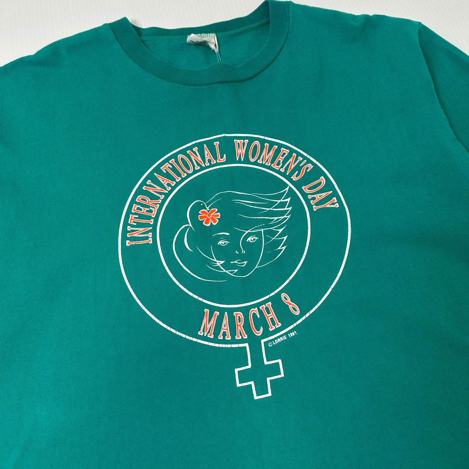 Vintage 1991 International Women's Day March 8 Graphic Tee L Size US L / EU 52-54 / 3 - 2 Thumbnail