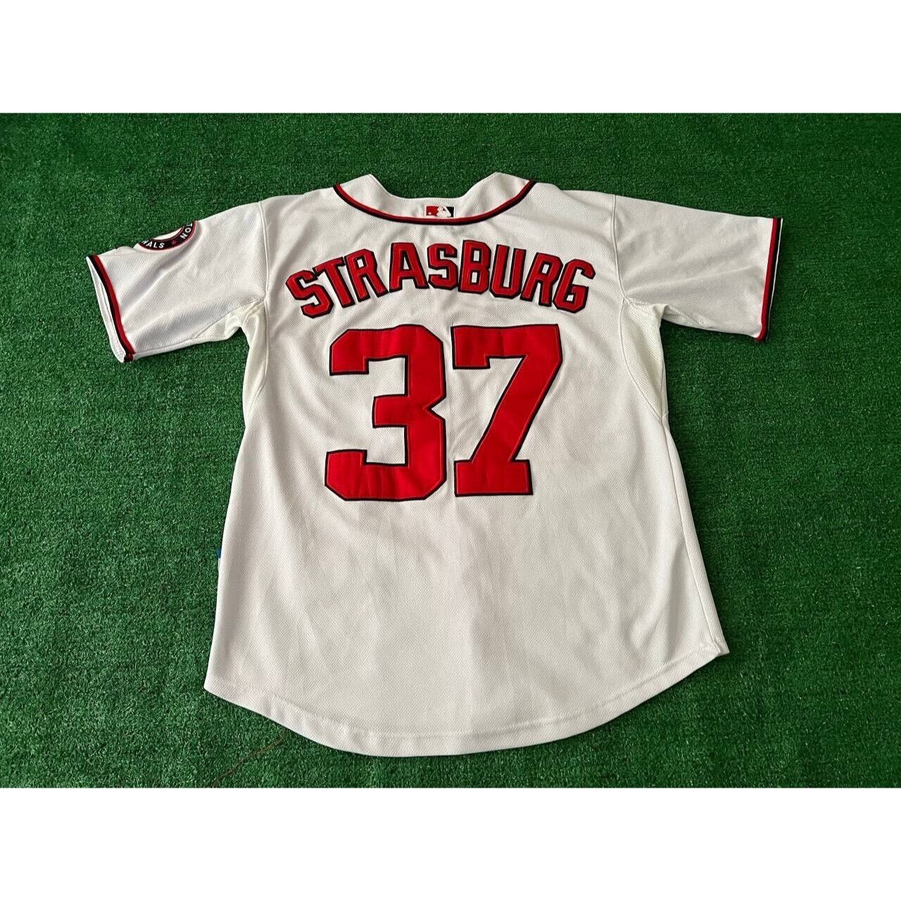 NEW MLB Stephen Strasburg Washington Nationals Jersey Style T Shirt Men XL  NWT