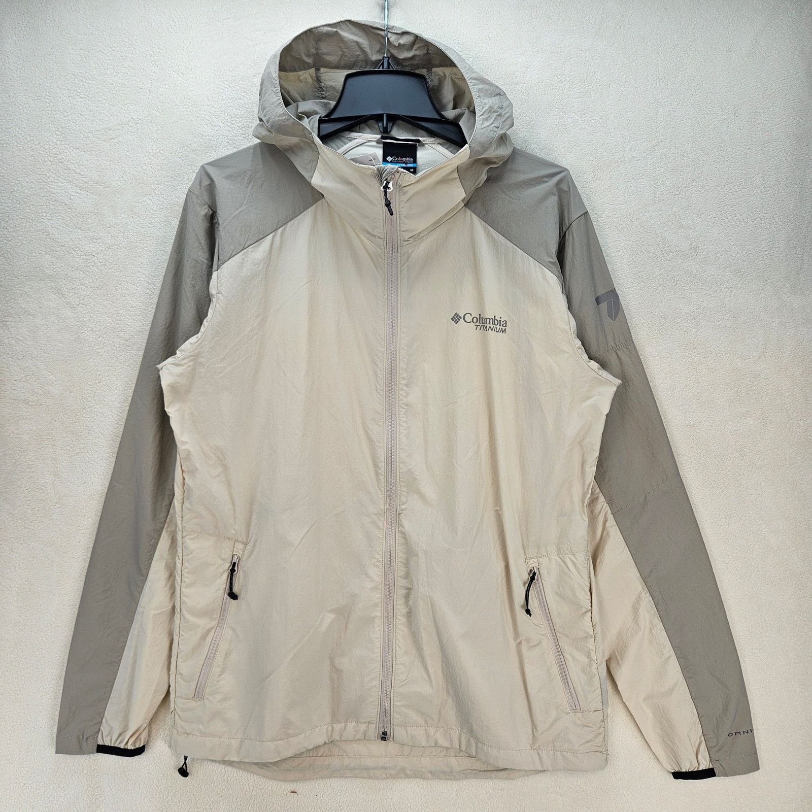 Columbia COLUMBIA WOMEN'S M WINDBREAKER JACKET LOOP TRAIL GREY BEIGE Size M / US 6-8 / IT 42-44 - 1 Thumbnail