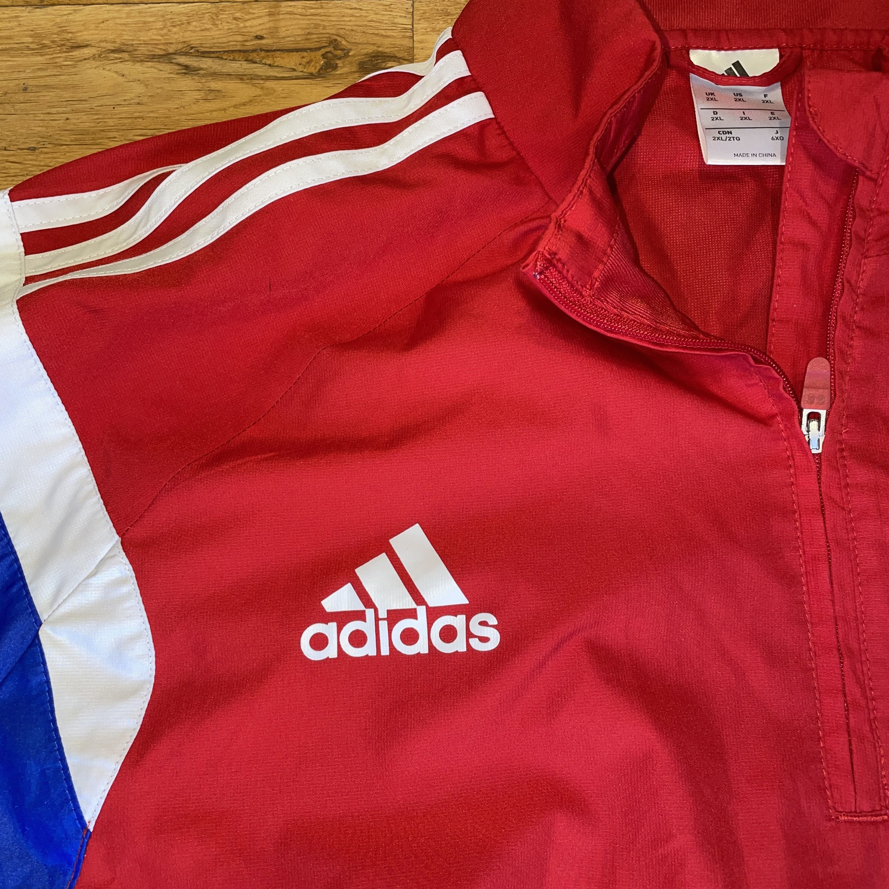 Adidas ADIDAS BAYERN MUNICH JACKET LOGO WINDBREAKER Size 2XL Size US XXL / EU 58 / 5 - 5 Thumbnail
