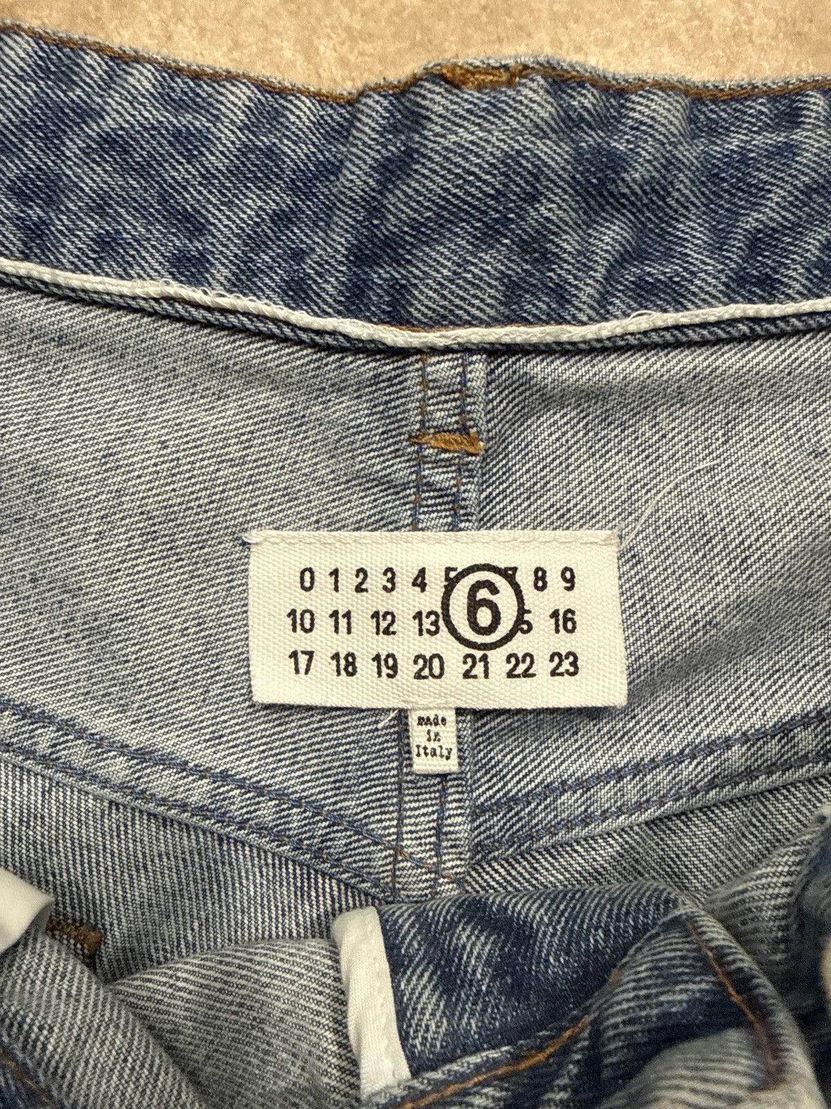 MM6 MM6 Long Length Denim Shorts Size US 38 / EU 54 - 10 Thumbnail