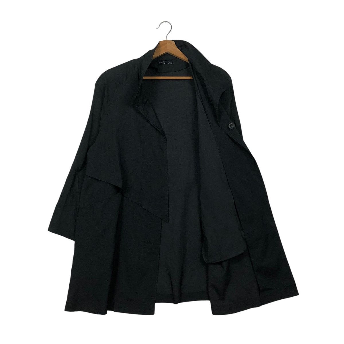 Japanese Brand 🔥VINTAGE LONG JACKET RICH BLACK LEAME ISSEY MIYAKE Size US M / EU 48-50 / 2 - 13 Thumbnail