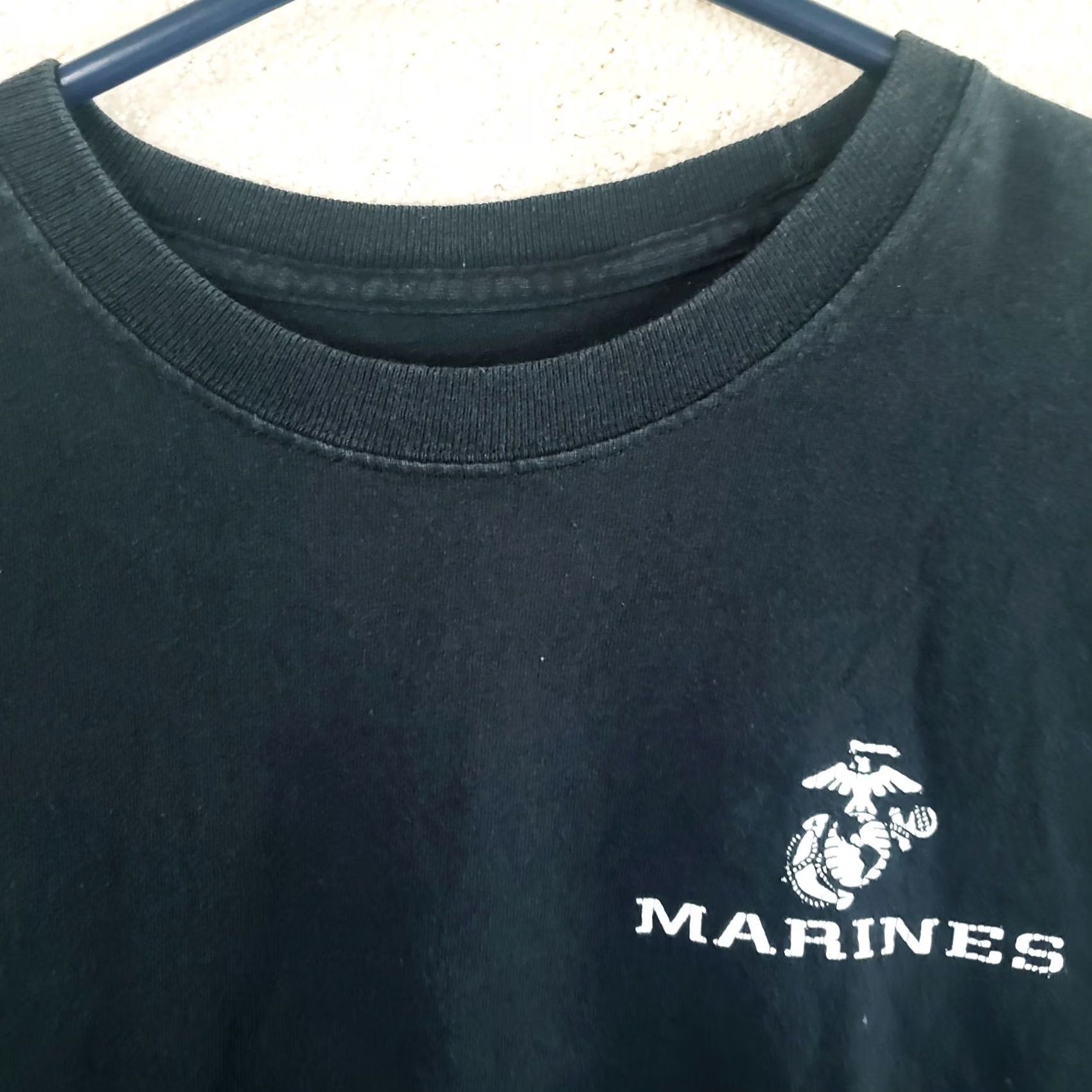 Vintage USMC Marines Men’s M Long Sleeve Black T-Shirt Pullover The Few The Proud Graphic Tee Clothing Mens Shirt Size US M / EU 48-50 / 2 - 4 Thumbnail