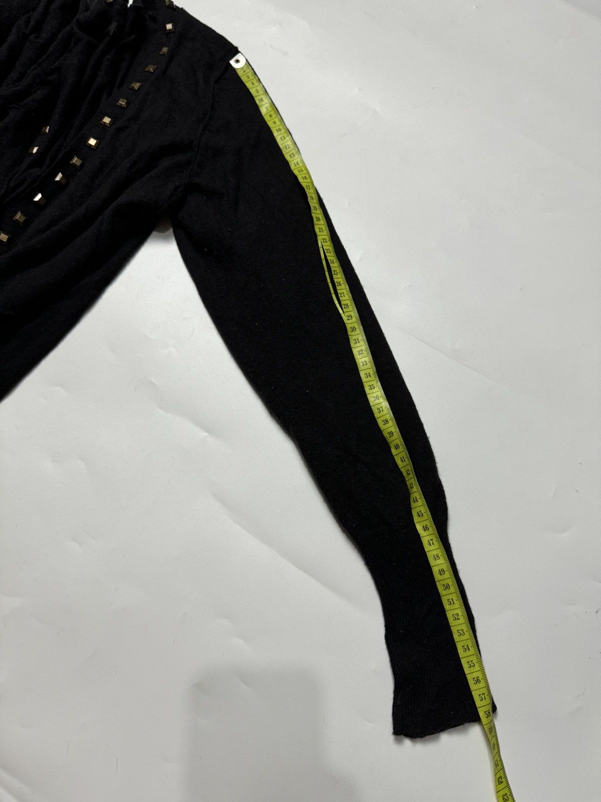 Hysteric Glamour × If Six Was Nine × Japanese Brand Studded Distressed Cardigan Jeanasis Size US M / EU 48-50 / 2 - 7 Thumbnail