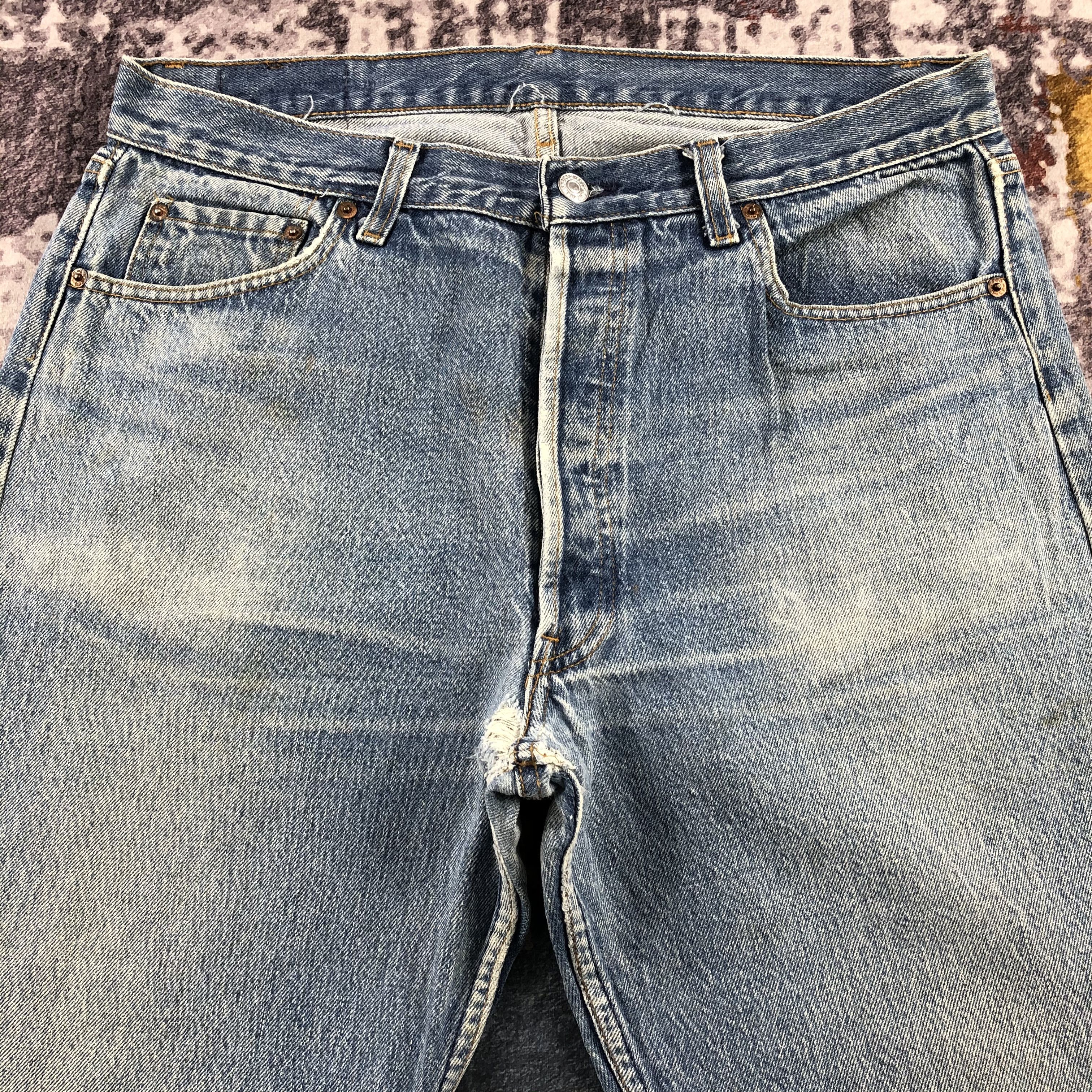 Levi's Vintage 90s Levis 501 Jeans-JM2704 Size US 35 - 3 Thumbnail