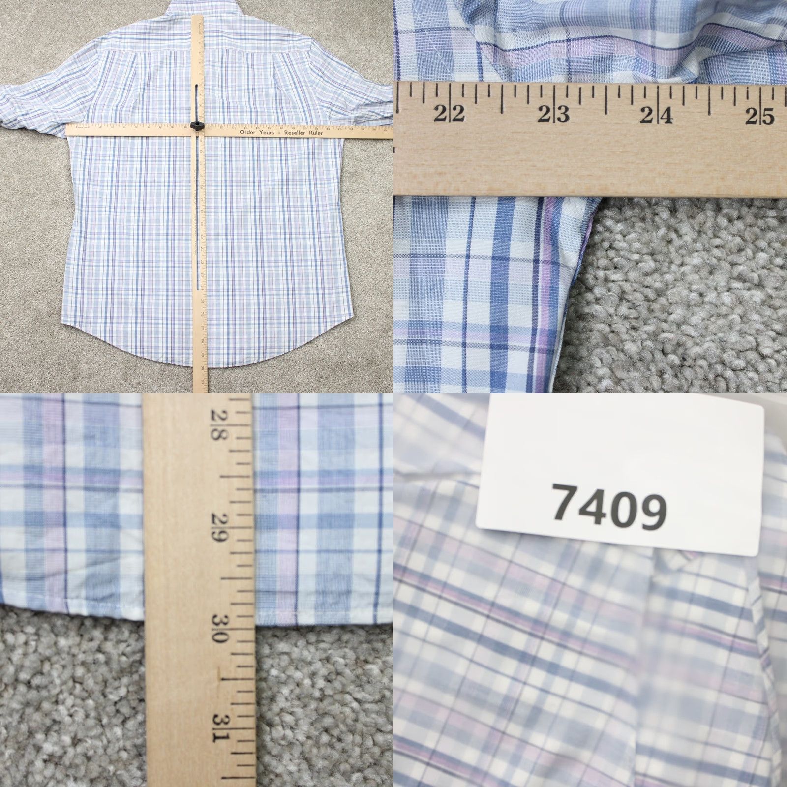 Jos. A. Bank Jos. A. Bank Shirt Mens Large Blue Reserve Cotton/Cashmere Long Sleeve Button Size US L / EU 52-54 / 3 - 8 Thumbnail