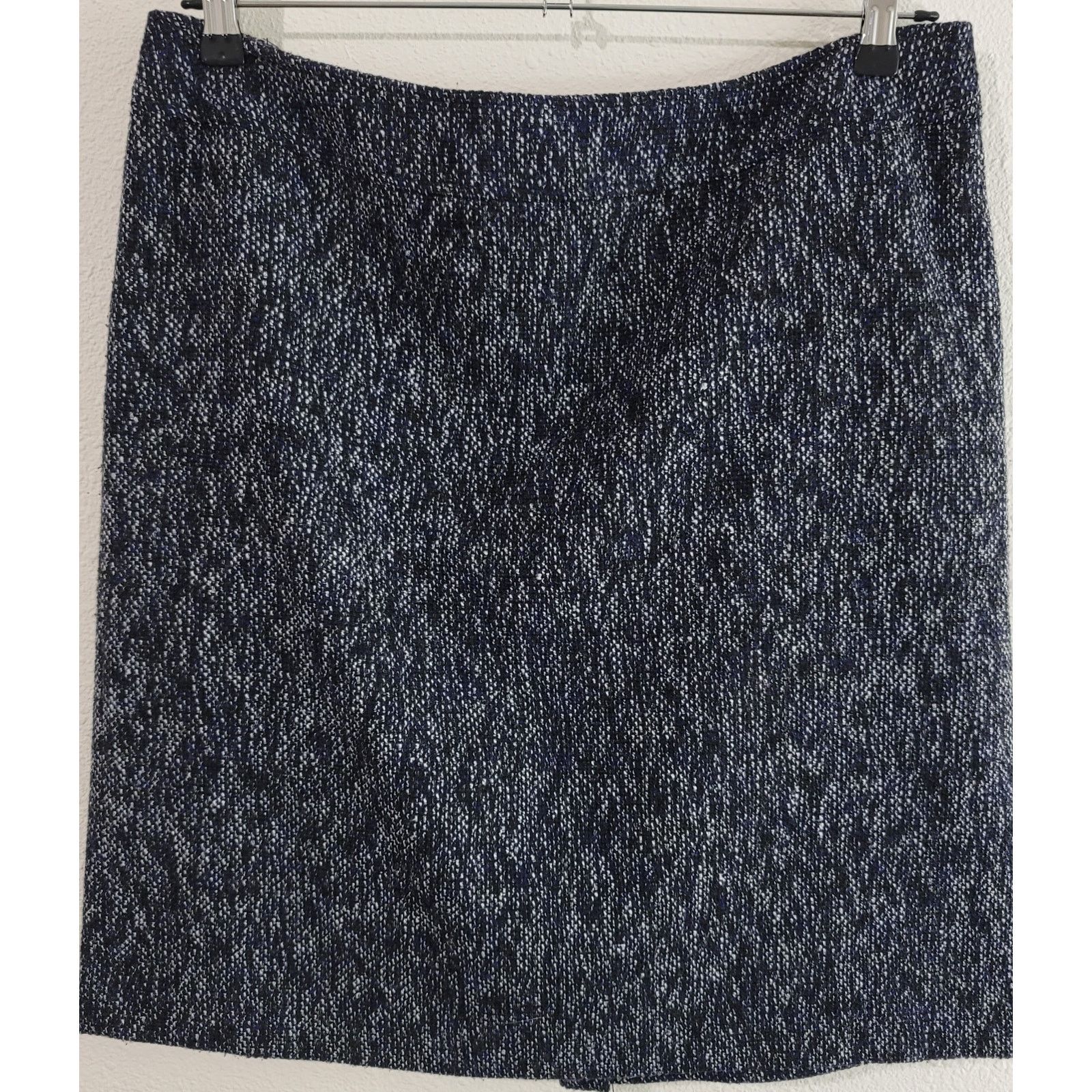 Other Tahari Black White Blue Marled Pencil Skirt 16 Lightweight Size 38" / US 16 / IT 52 - 1 Thumbnail