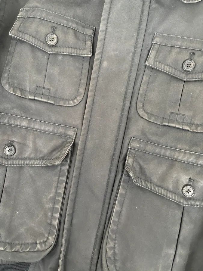 Dsquared2 AW2009 Dsquared2 Black Fur Collar Denim Bomber Jacket Size US M / EU 48-50 / 2 - 9 Thumbnail
