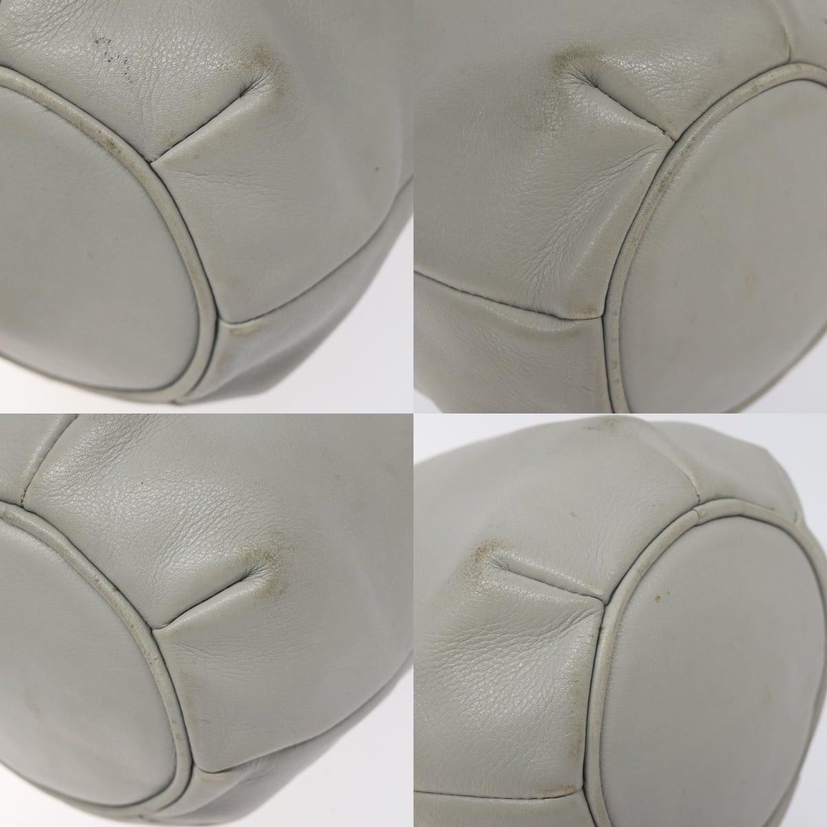 Celine CELINE Shoulder Bag Leather Light Blue Gold Size ONE SIZE - 10 Thumbnail