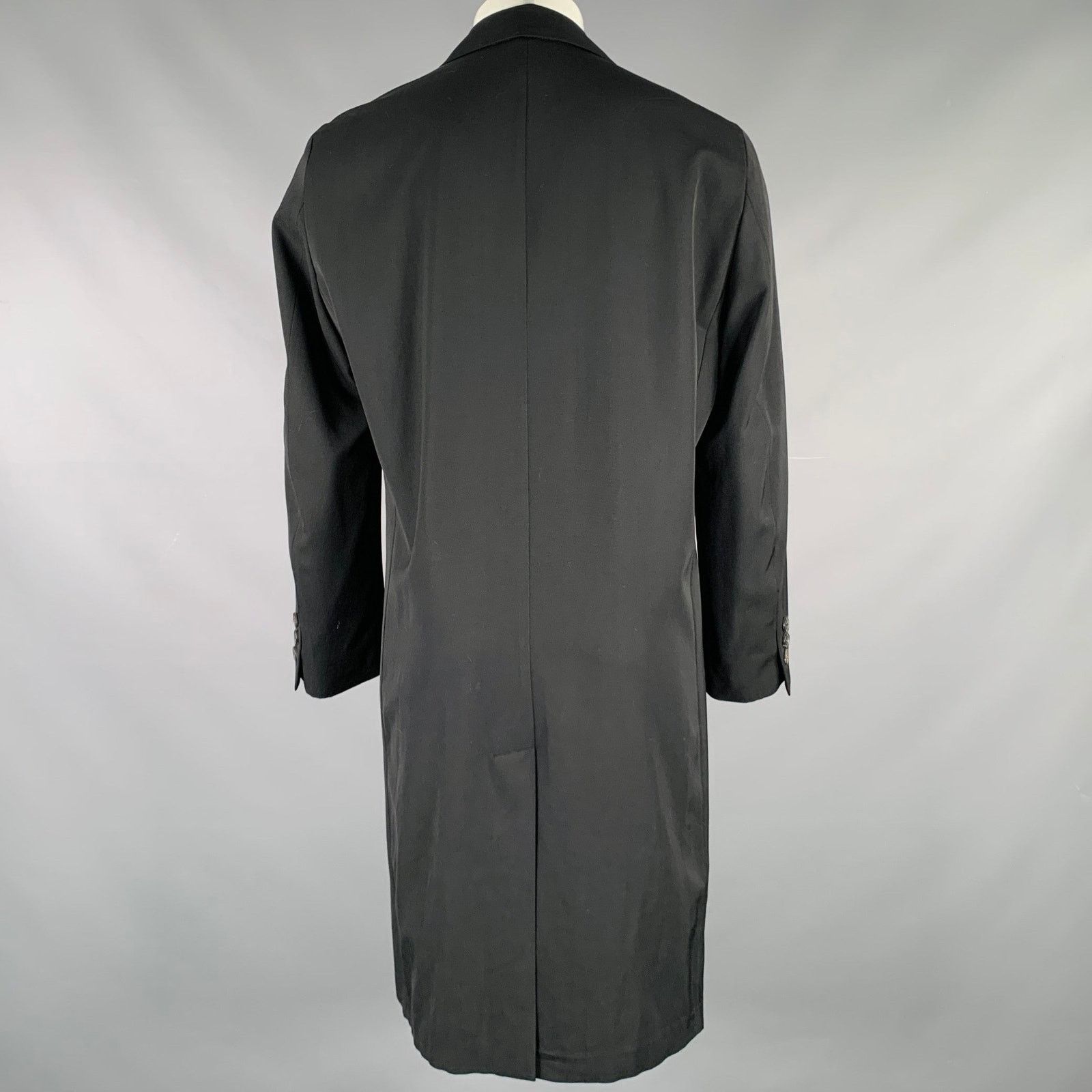 Hugo Boss HUGO BOSS Size 38 Black Virgin Wool Single Breasted Coat Size US S / EU 44-46 / 1 - 3 Thumbnail