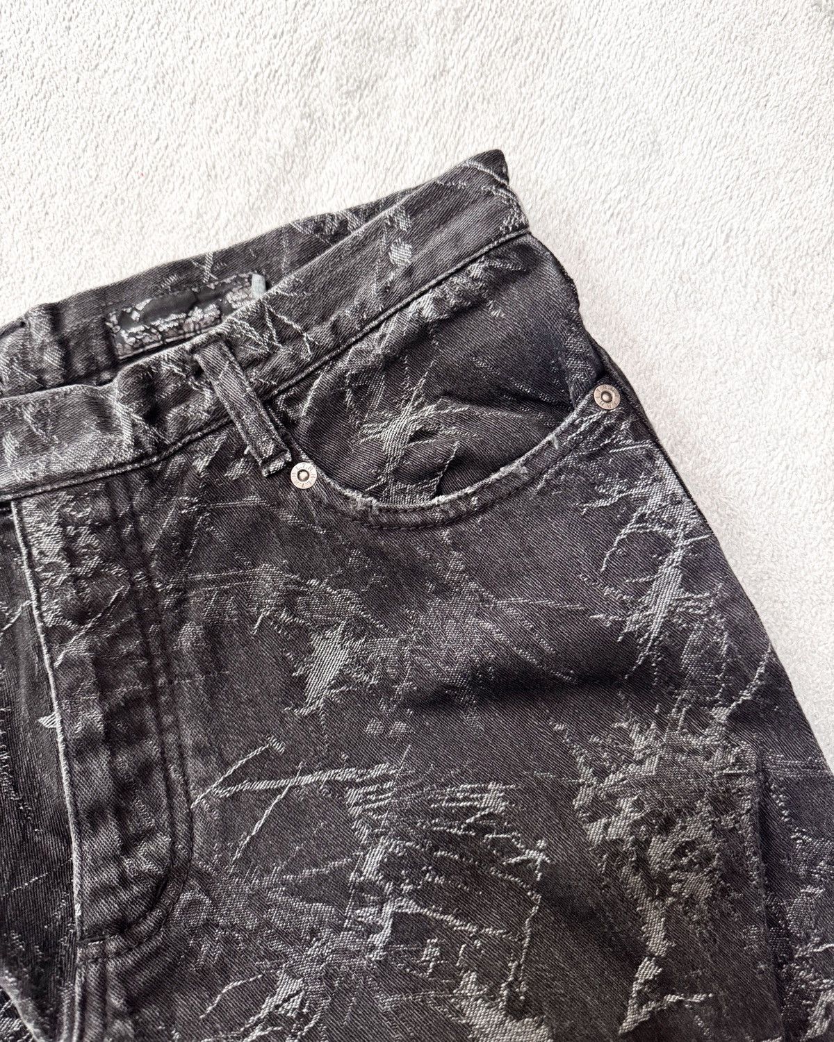 Other Printed Flared Denim Jeans Size US 30 / EU 46 - 9 Thumbnail