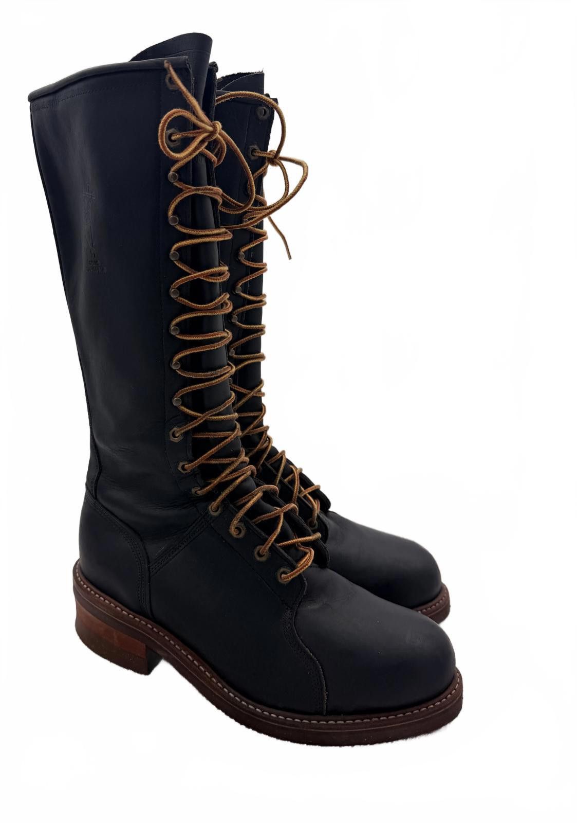 Other Hall's Lineman Motorcycle Boots 12E Gorgeous w/ New Soles! Size US 12 / EU 45 - 1 Thumbnail