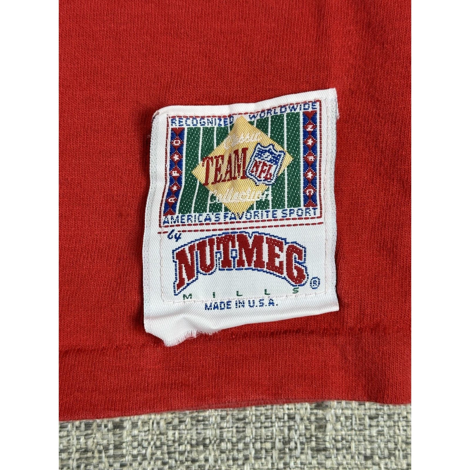 Nutmeg Vintage San Francisco 49ers Shirt XL Red Nutmeg Mills USA Size US XL / EU 56 / 4 - 6 Thumbnail