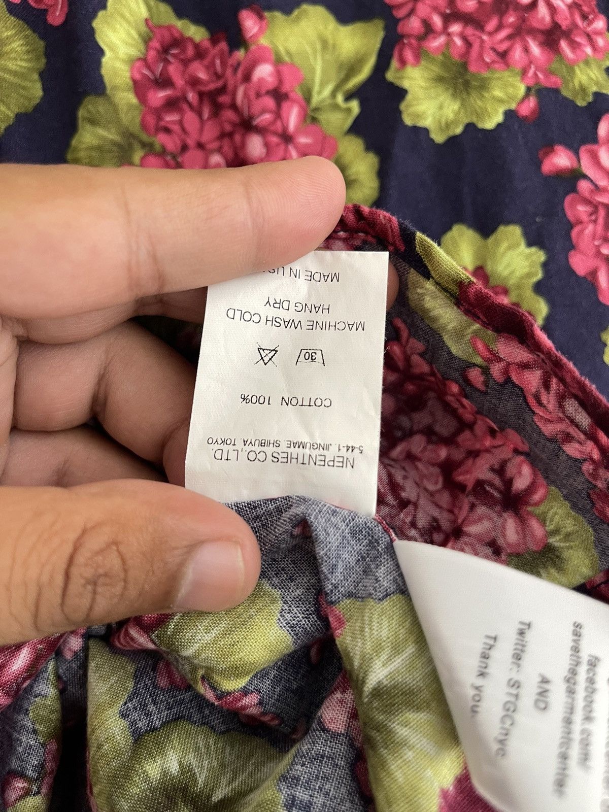 Nepenthes Nepenthes Floral Motive Button Shirts Size US S / EU 44-46 / 1 - 7 Thumbnail