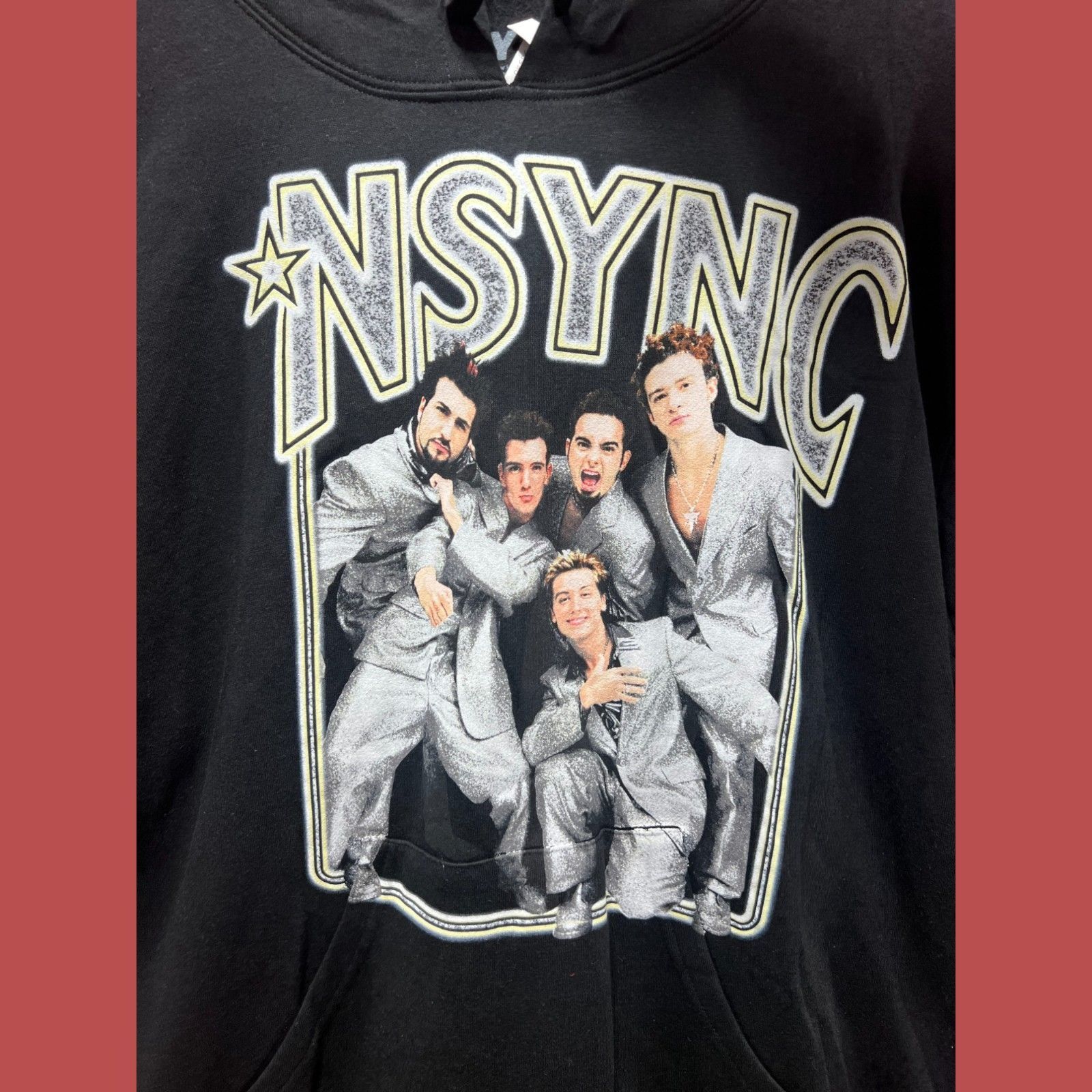 Other NSYNC - Unisex Long Sleeve Hooded Sweatshirt - Black - Extra Size US XL / EU 56 / 4 - 10 Thumbnail