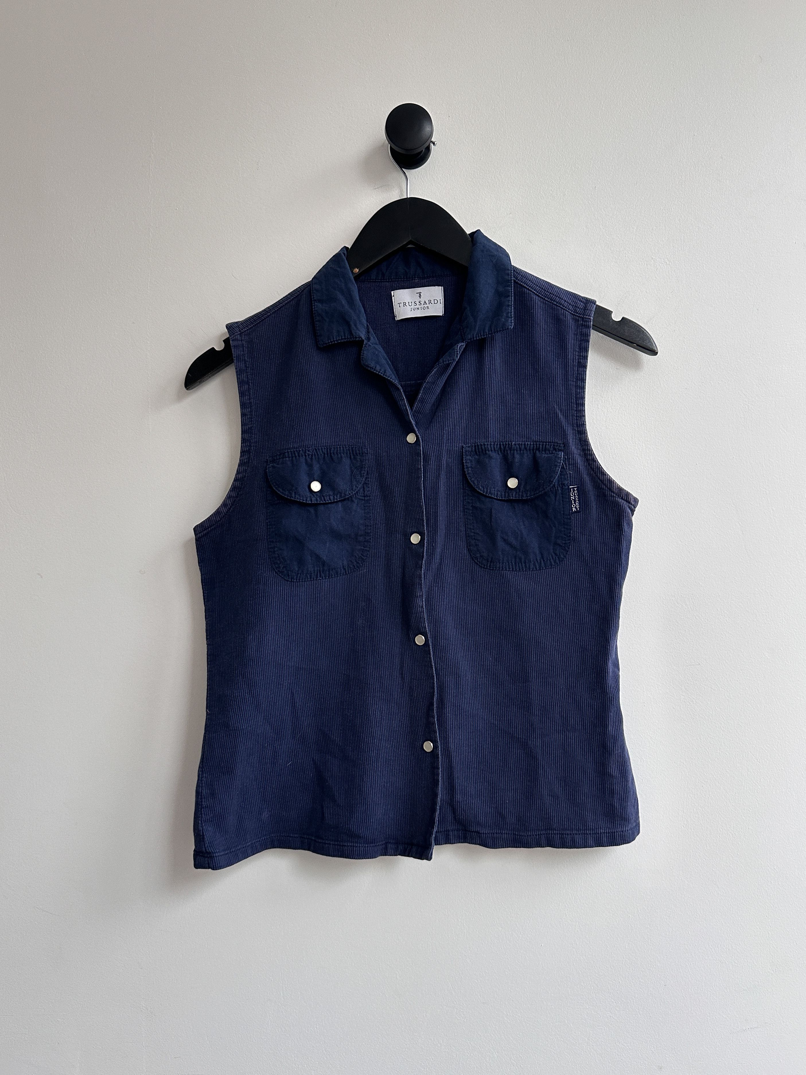 Trussardi Vintage Trussardi Sleeveless Shirt Size XS / US 0-2 / IT 36-38 - 1 Thumbnail