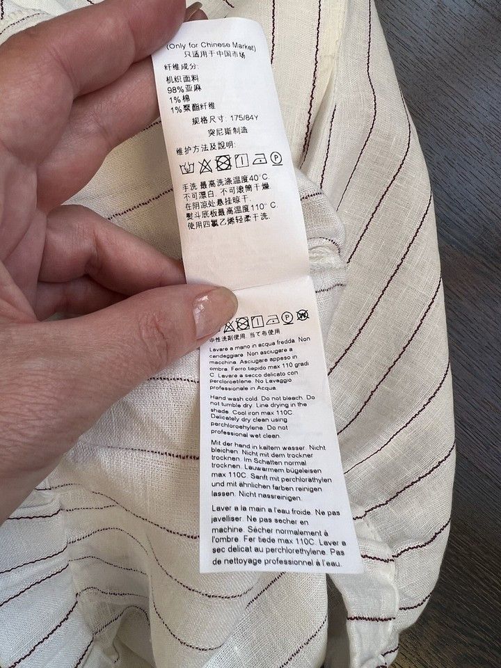 Other Persona by Marina Rinaldi Linen Blend Pants White US 10 Size 32" / US 10 / IT 46 - 12 Thumbnail