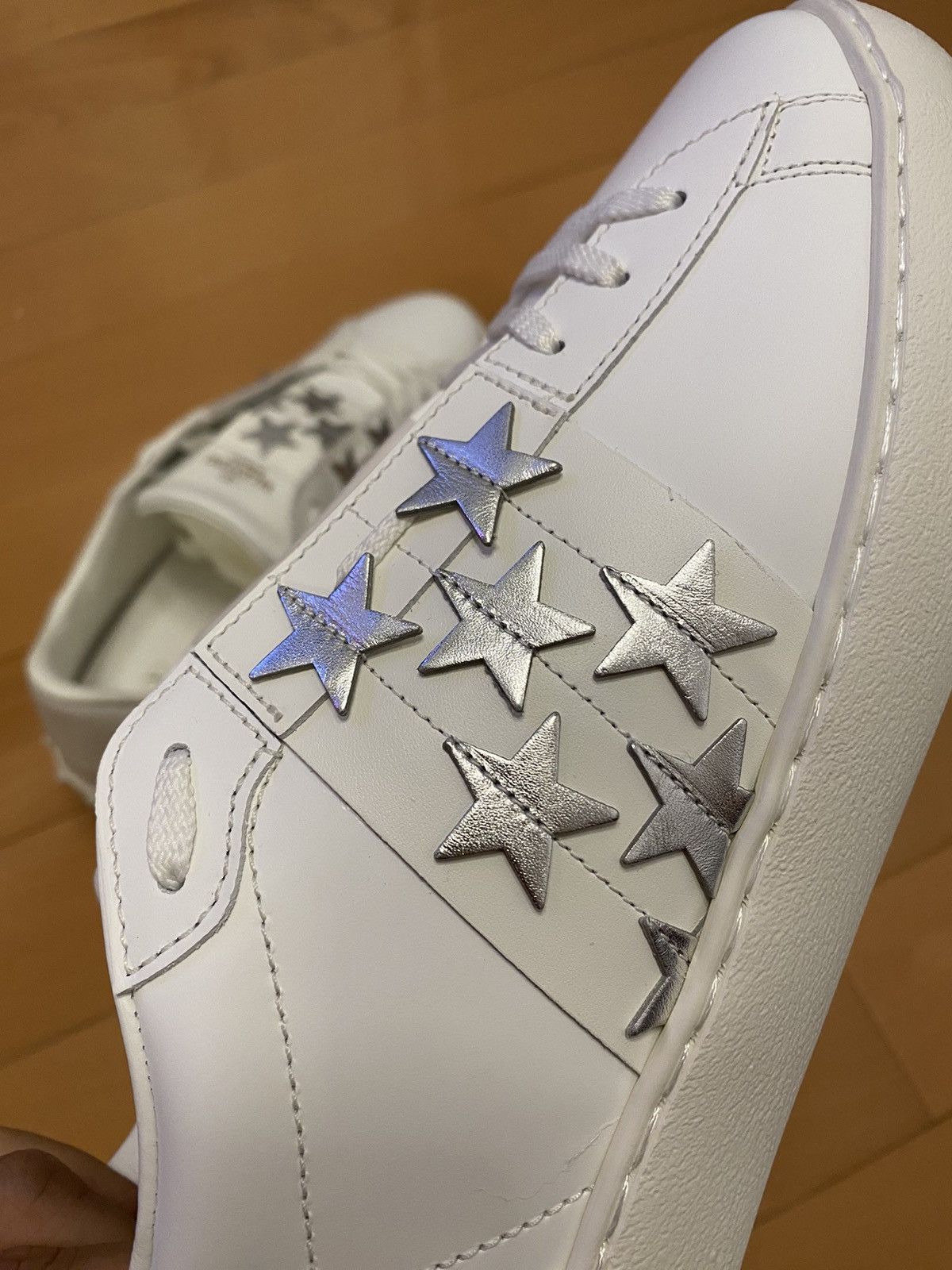 Valentino Valentino Garavani white and silver stars open sneakers 41 Size US 8 / EU 41 - 6 Thumbnail
