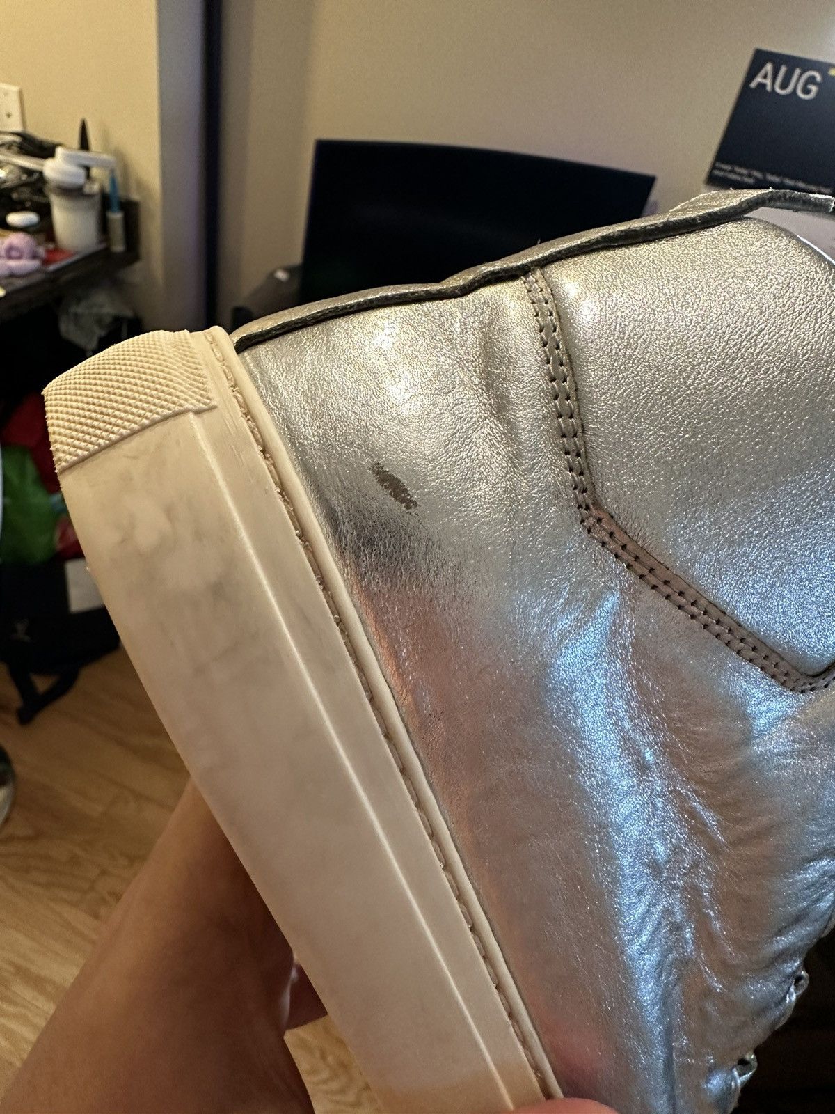 Balenciaga Balenciaga Arena High Metallic Silver | Grailed