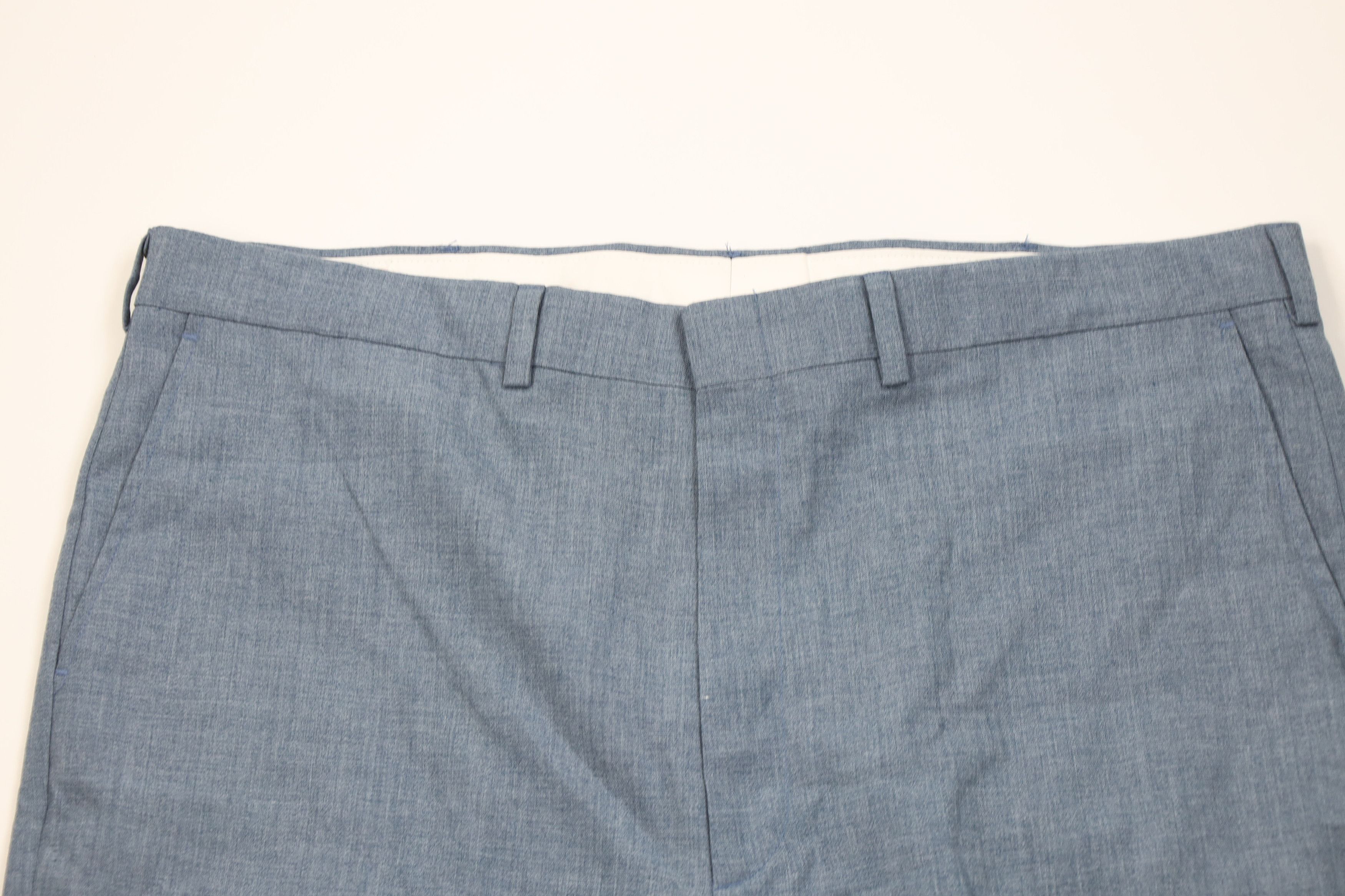 Vintage Vintage 70s Streetwear Gabardine Knit Wide Leg Chino Pants Size US 40 / EU 56 - 2 Thumbnail