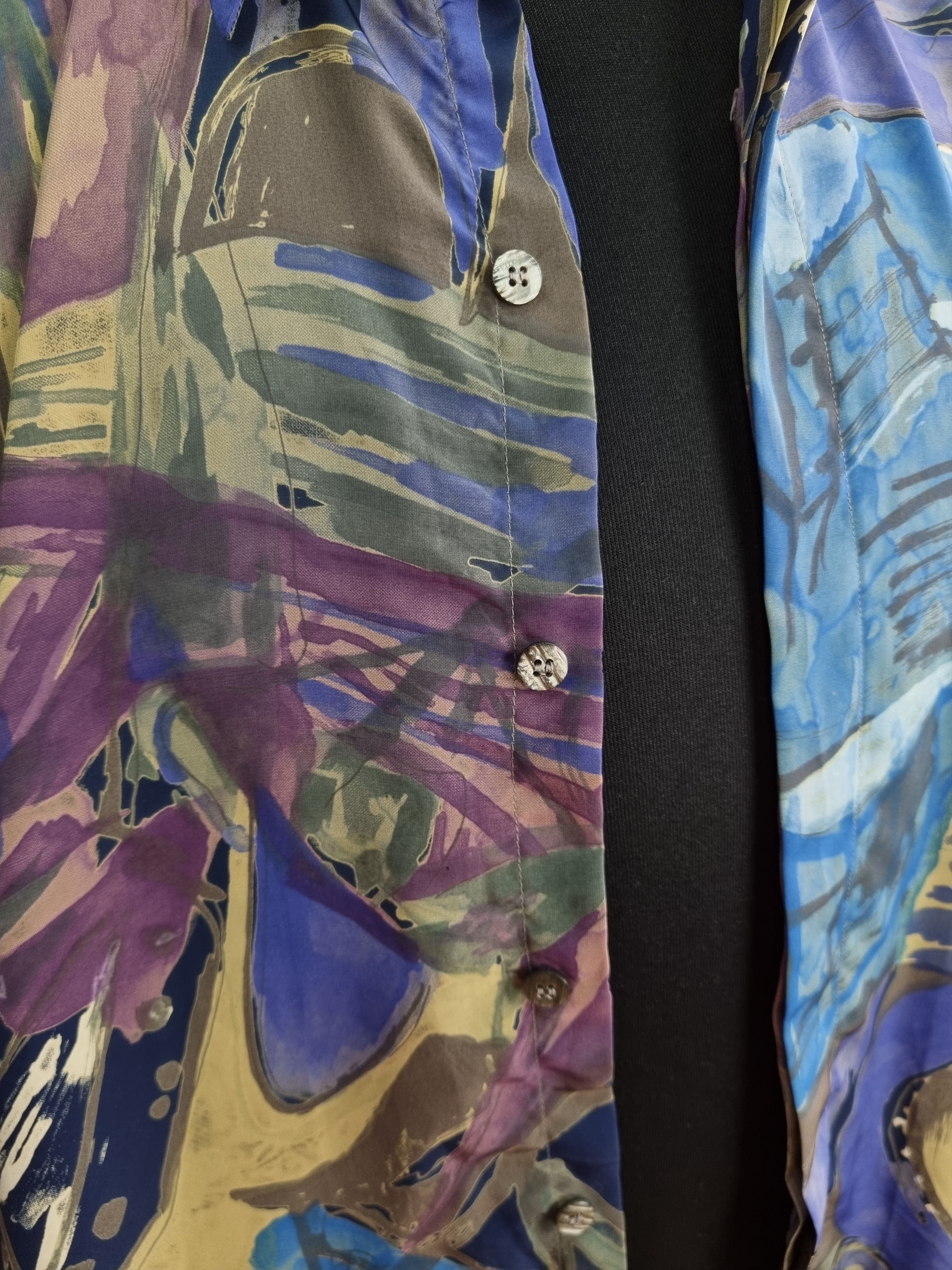 Other 90s Vintage Abstract Design Shirt Feels like SILK Dior Size US XXL / EU 58 / 5 - 14 Thumbnail