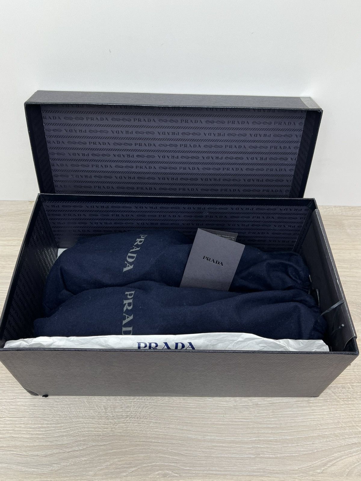 Prada Prada Black Spazzolato Leather Oxfords Size US 10.5 / EU 43-44 - 22 Thumbnail