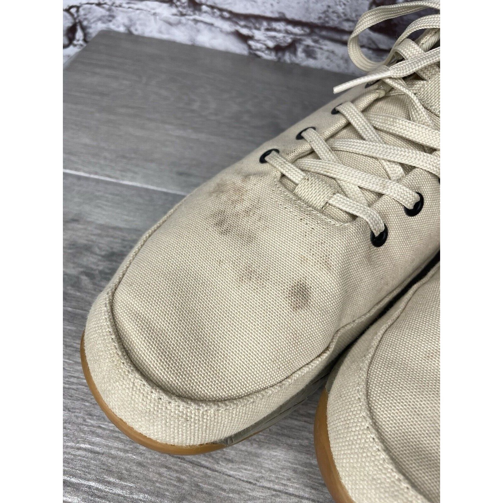 Other Nobull Mid Desert Trainer Canvas Beige Fabric Lace Up Sneake Size US 13 / EU 46 - 19 Thumbnail