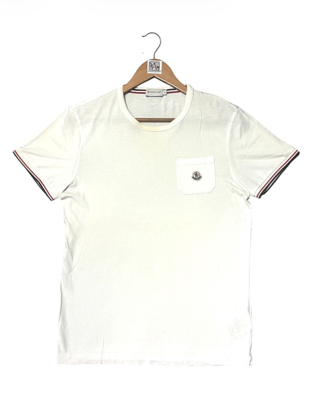 Moncler 💸BINDDING OFFER💸MONCLER MAGLIA SMALL LOGO POKET TSHIRT TEE💥 Size US S / EU 44-46 / 1 - 1 Thumbnail