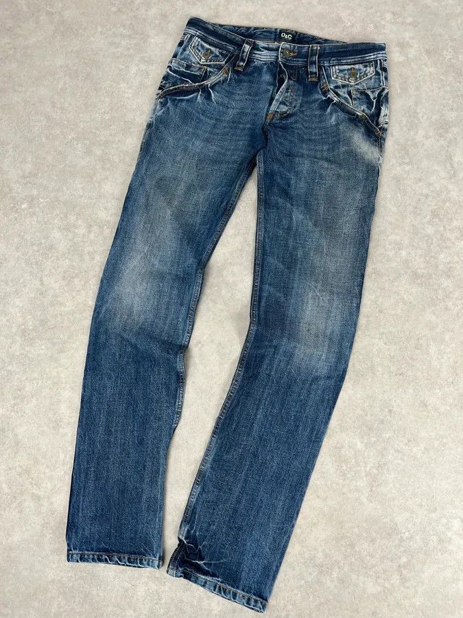 Dolce & Gabbana 2000s Dolce & Gabbana Blue Denim Washed Slim Jeans Size US 31 - 5 Thumbnail
