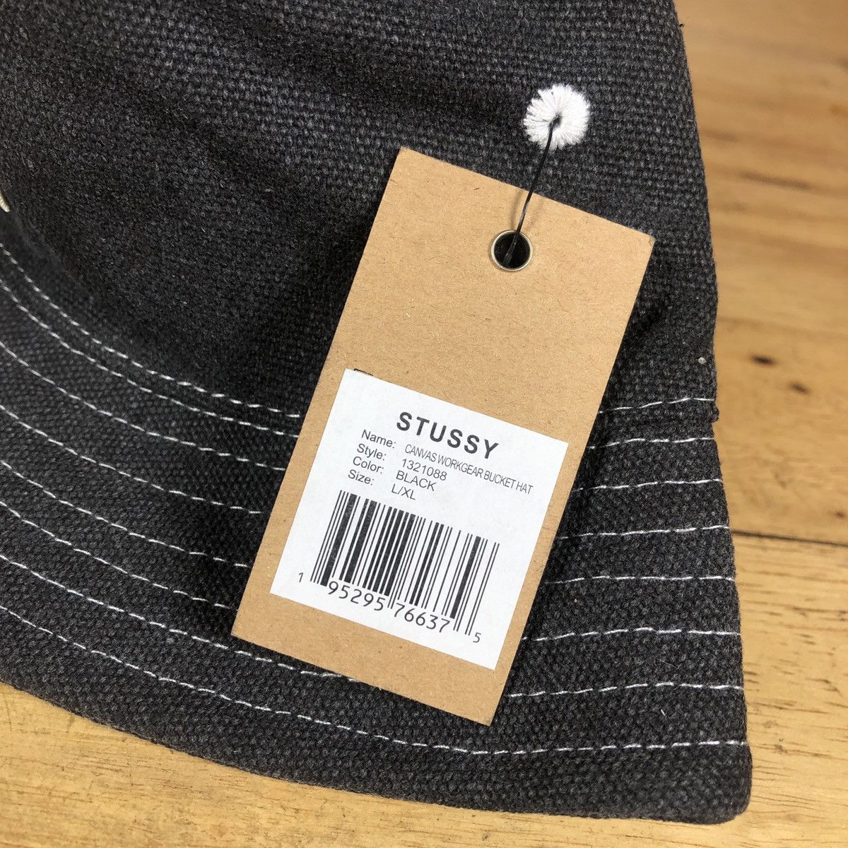 Stussy × Vintage Stussy Canvas Workgear Bucket Size ONE SIZE - 4 Thumbnail
