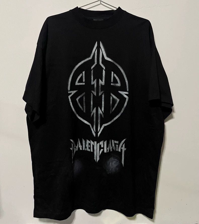 Balenciaga Balenciaga Metal Bitcoin Double B Tee - dmc Size US M / EU 48-50 / 2 - 1 Thumbnail