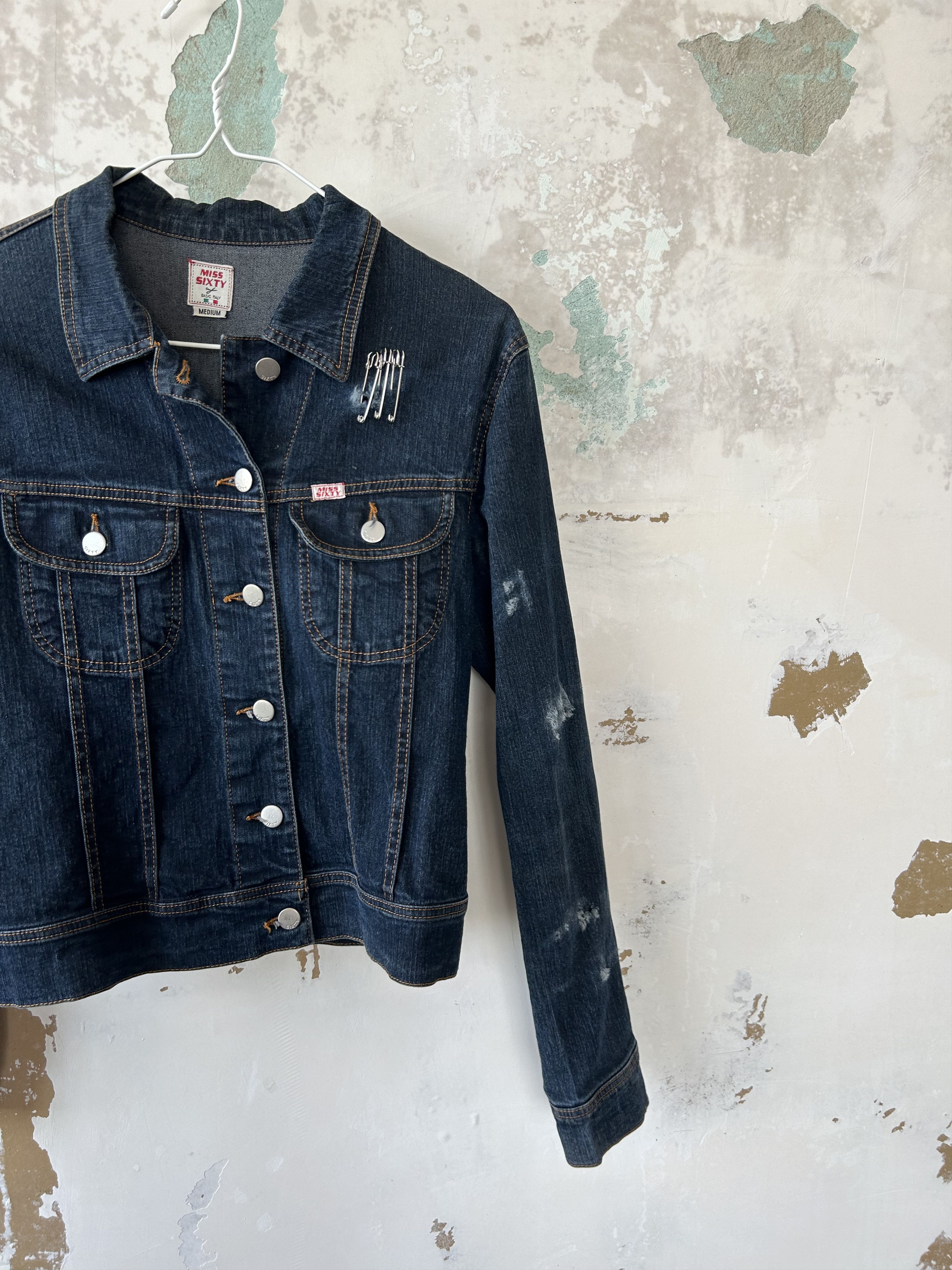 Miss Sixty × Vintage Vintage Miss Sixty denim jacket with fur 2000s y2k Size M / US 6-8 / IT 42-44 - 2 Thumbnail