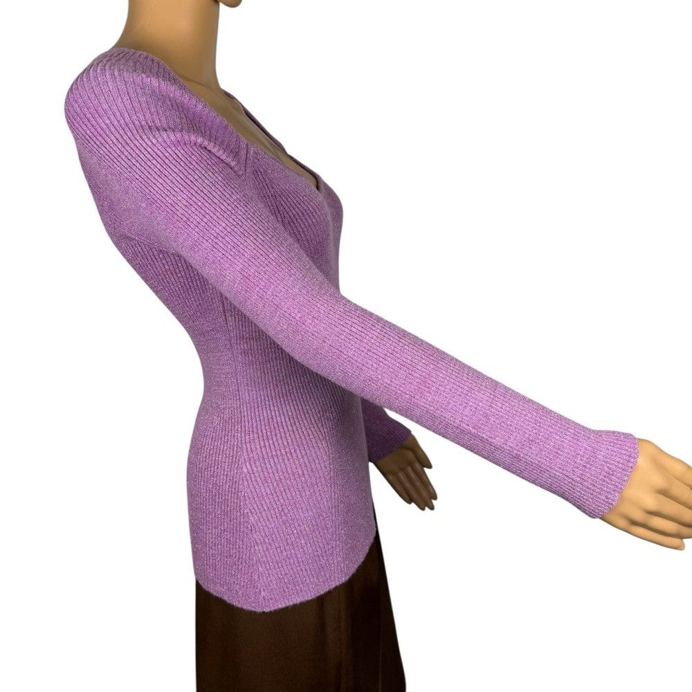 Sam Edelman NWT New Sam Edelman Skye Ribbed Knit Sweetheart Neck Long S Size S / US 4 / IT 40 - 4 Thumbnail