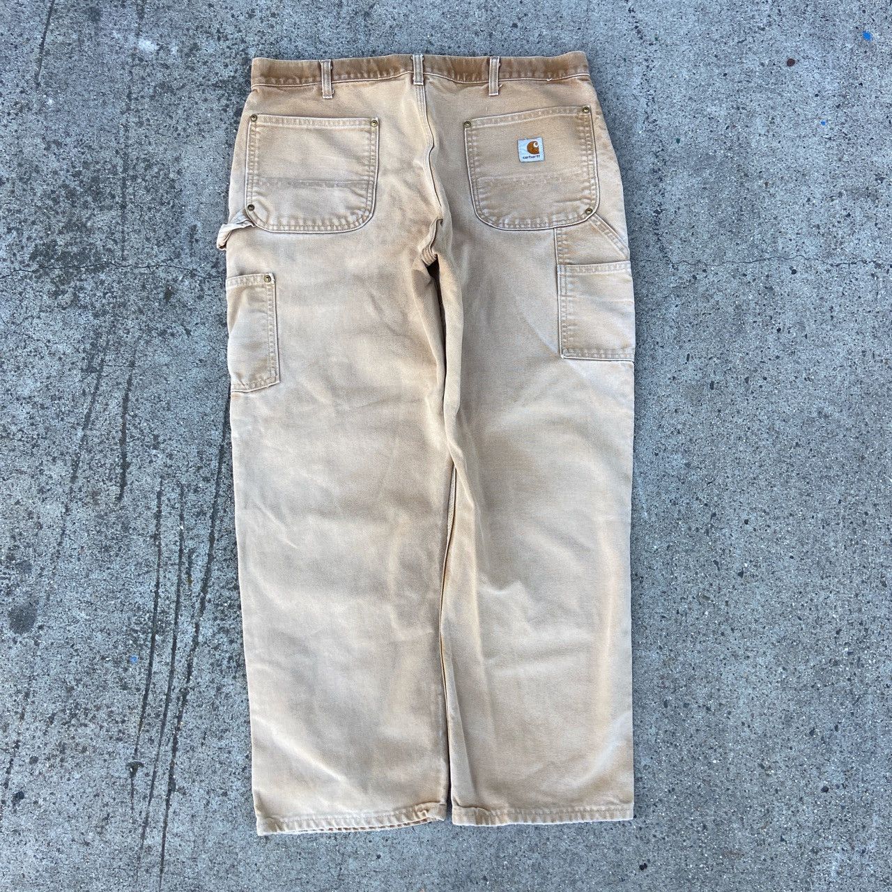 Image of 90's Carhartt Faded Double Knee Waist: 36 in Brown, Men's